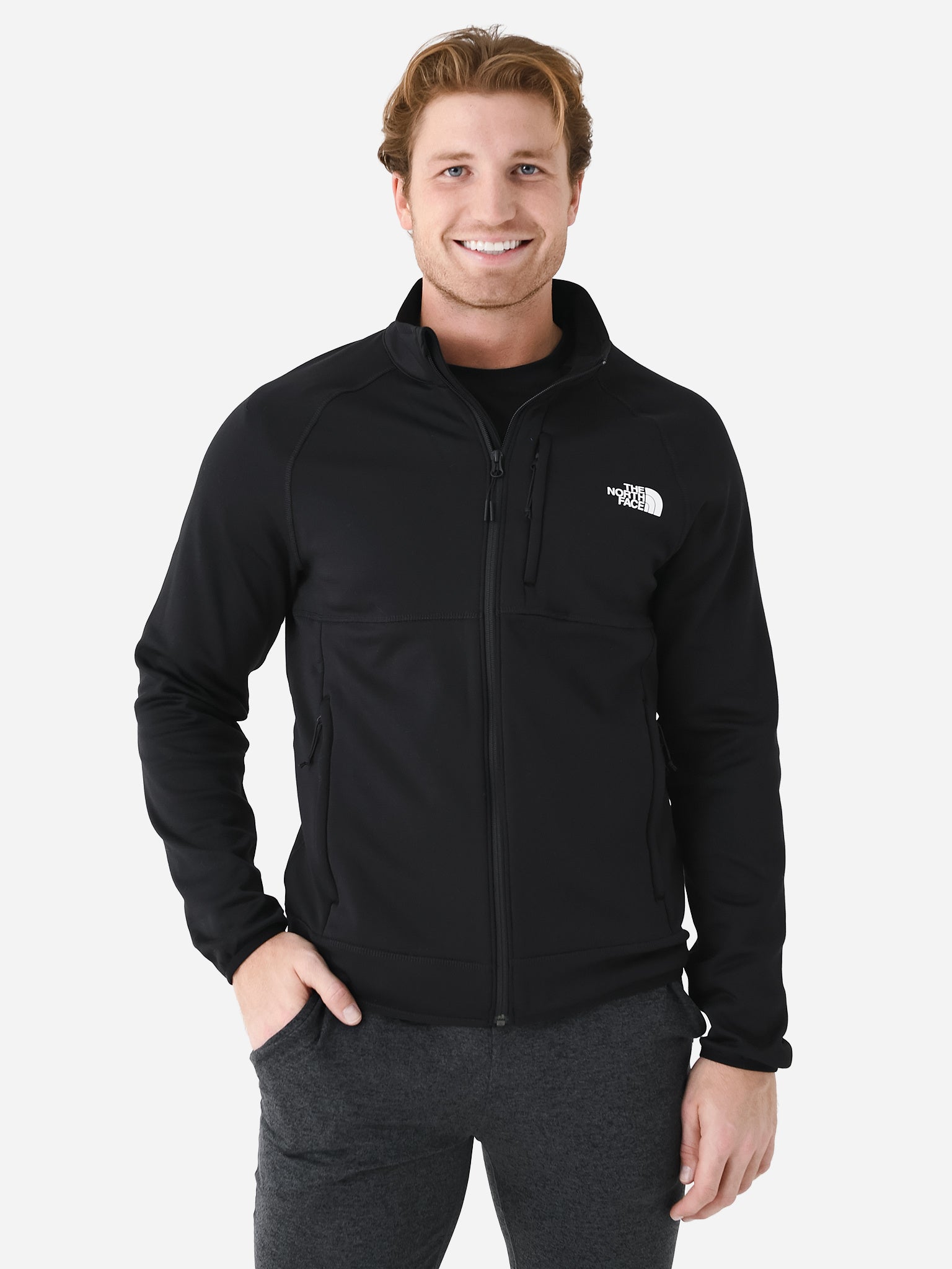 North face fleece men's deals full zip