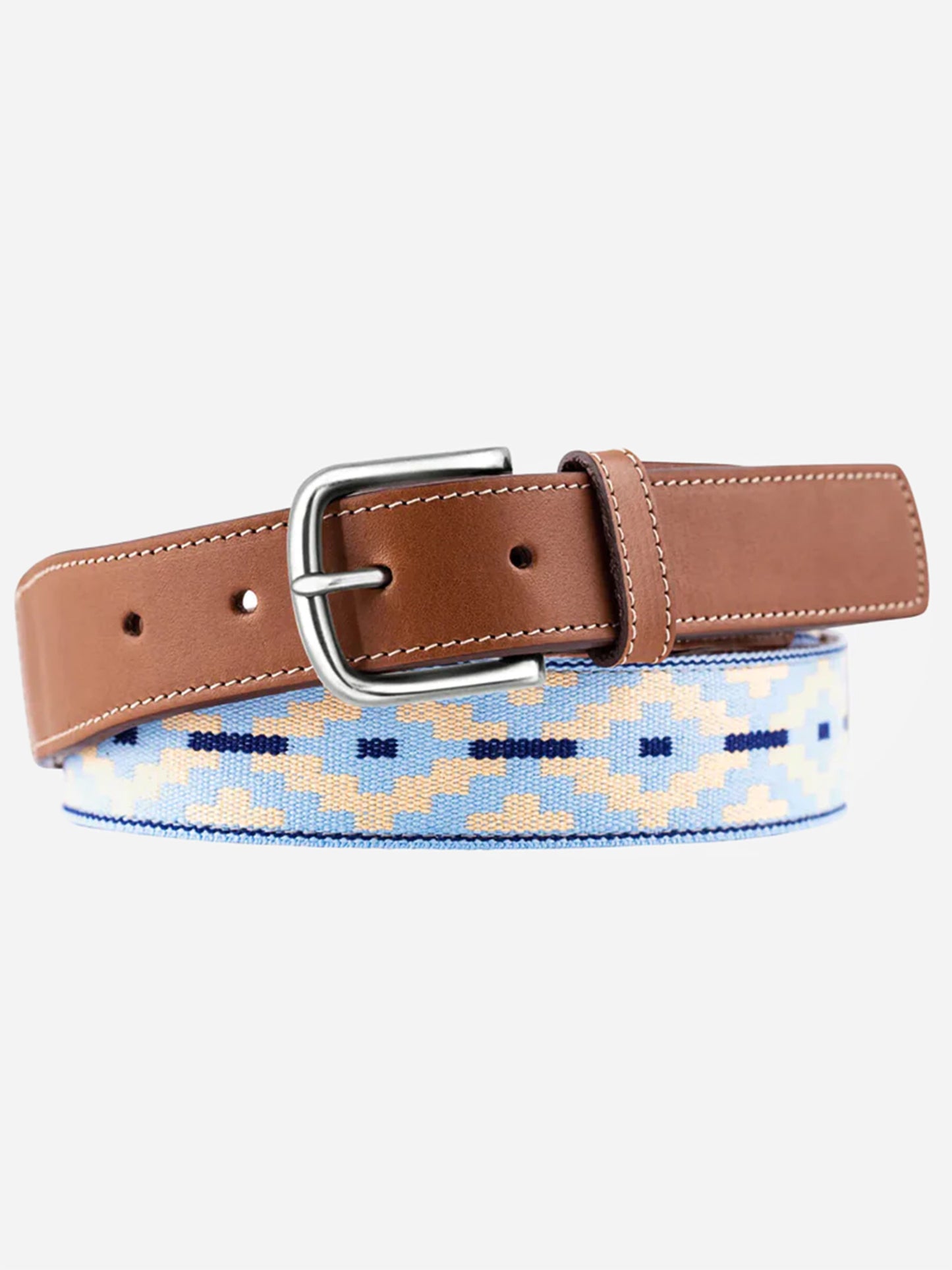 La Matera Men's Pinamar Woven Belt