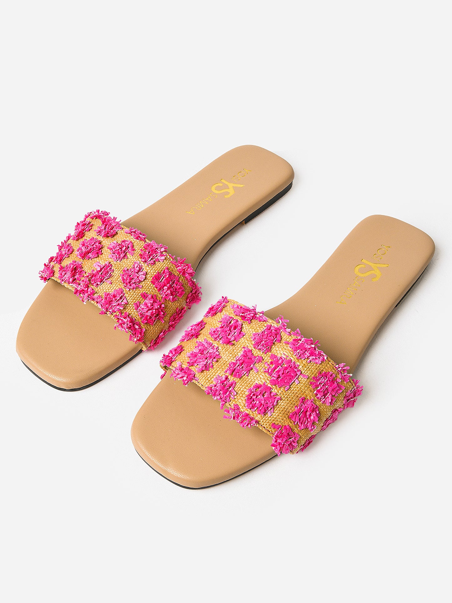 Yosi Samra Women's Reese Raffia Slide