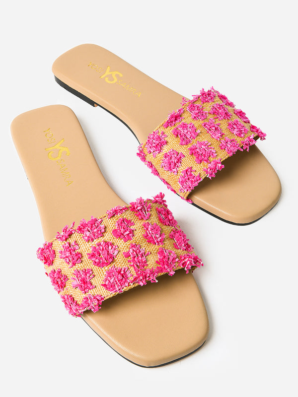 Yosi Samra Women's Reese Raffia Slide - Saint Bernard