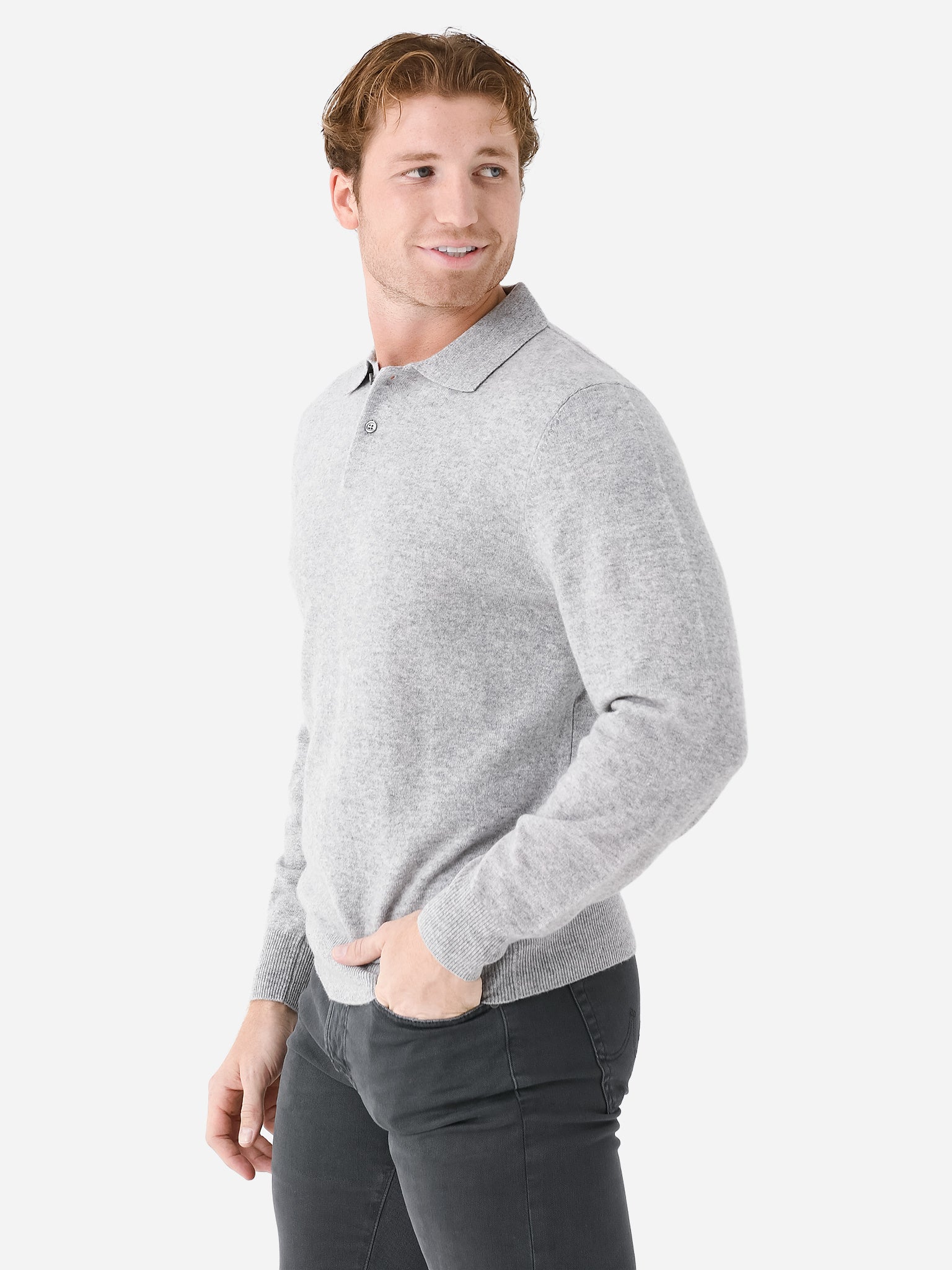 Trovata cashmere button orders down sweater