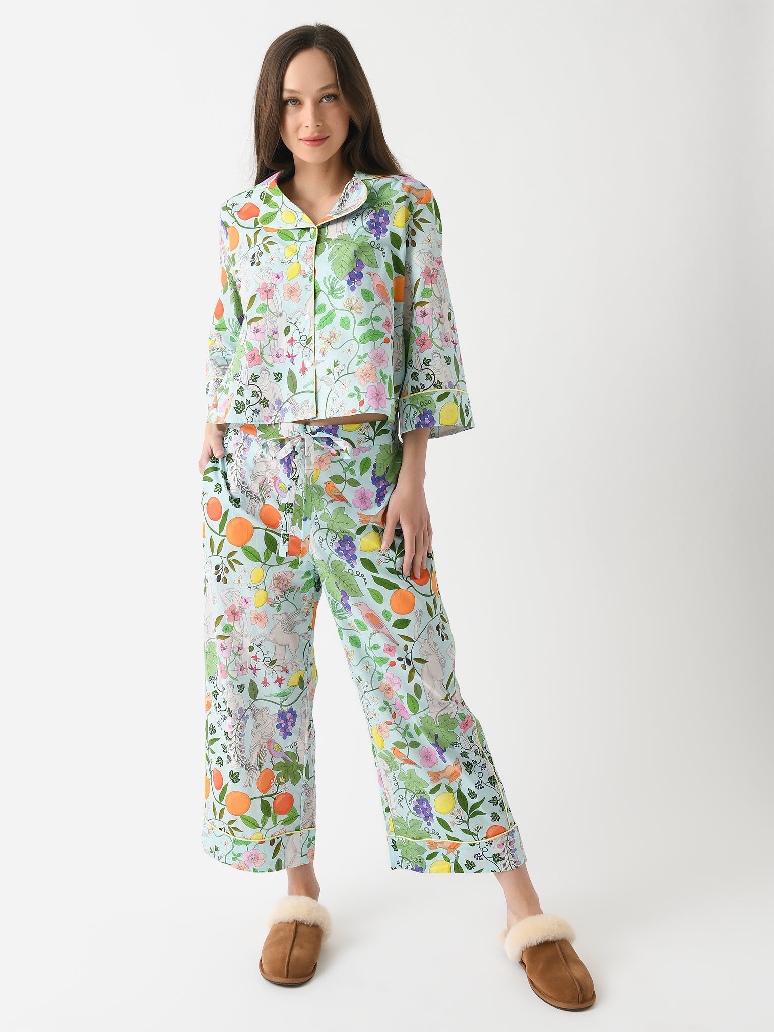 Karen Mabon Women's Sculpture Garden Pajama Set | $114.90 | Saint Bernard