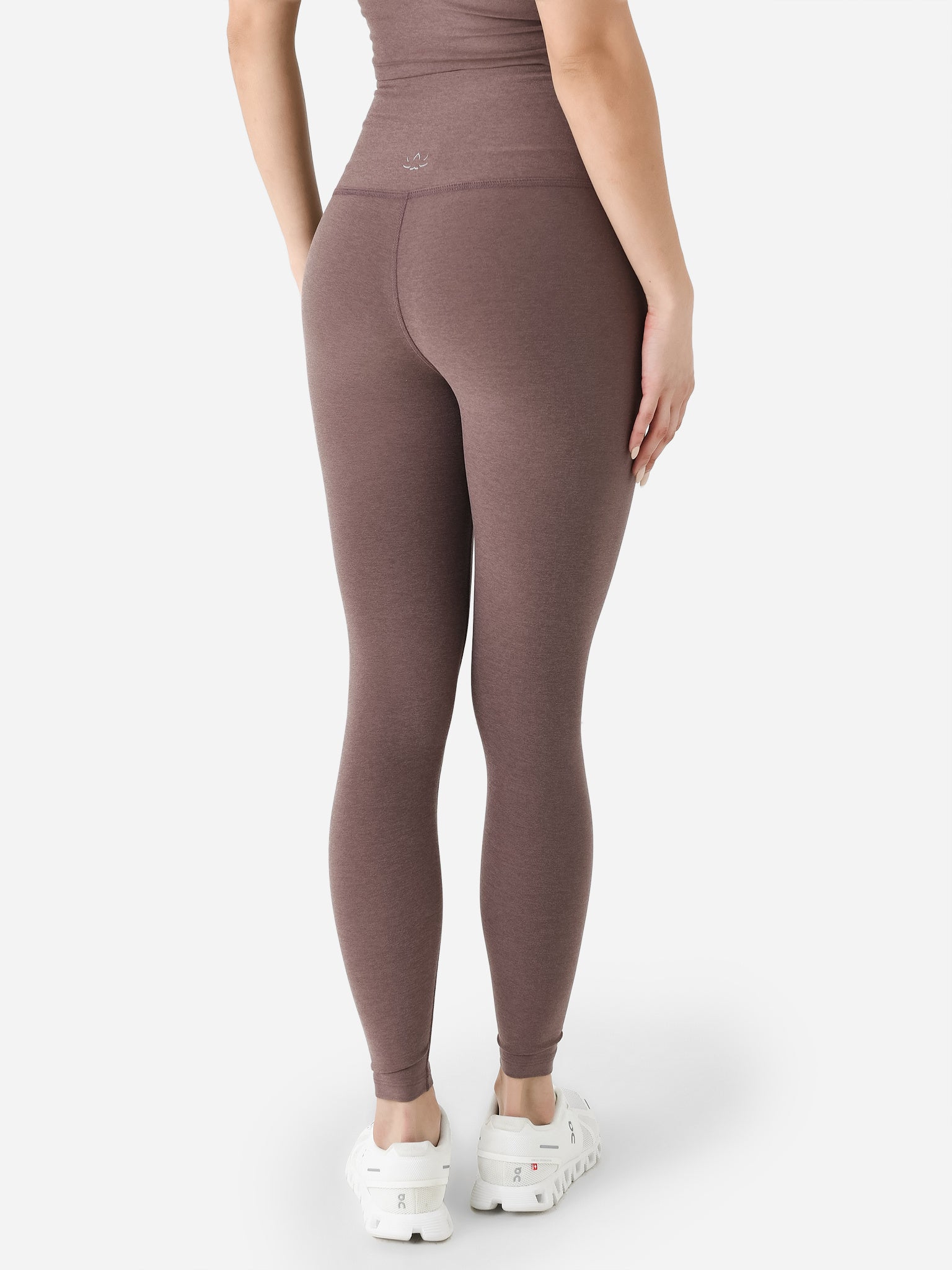Beyond Yoga Spacedye Caught in the Midi High Waisted Legging in Sienna  Brown Heather