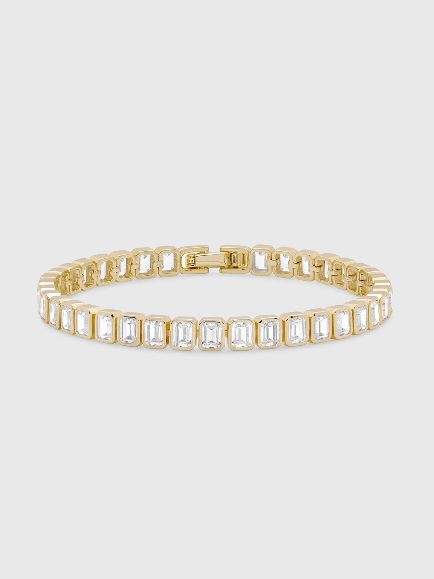 Shashi Emerald Cut Baguette Tennis Bracelet