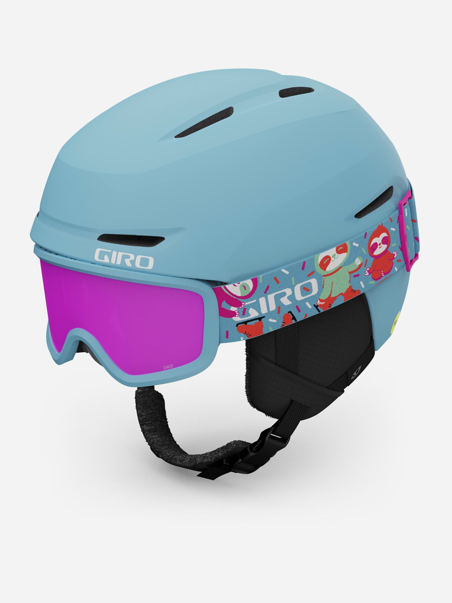 GIRO Kids' Spur Helmet + Chico 2.0/Buster Goggle Combo