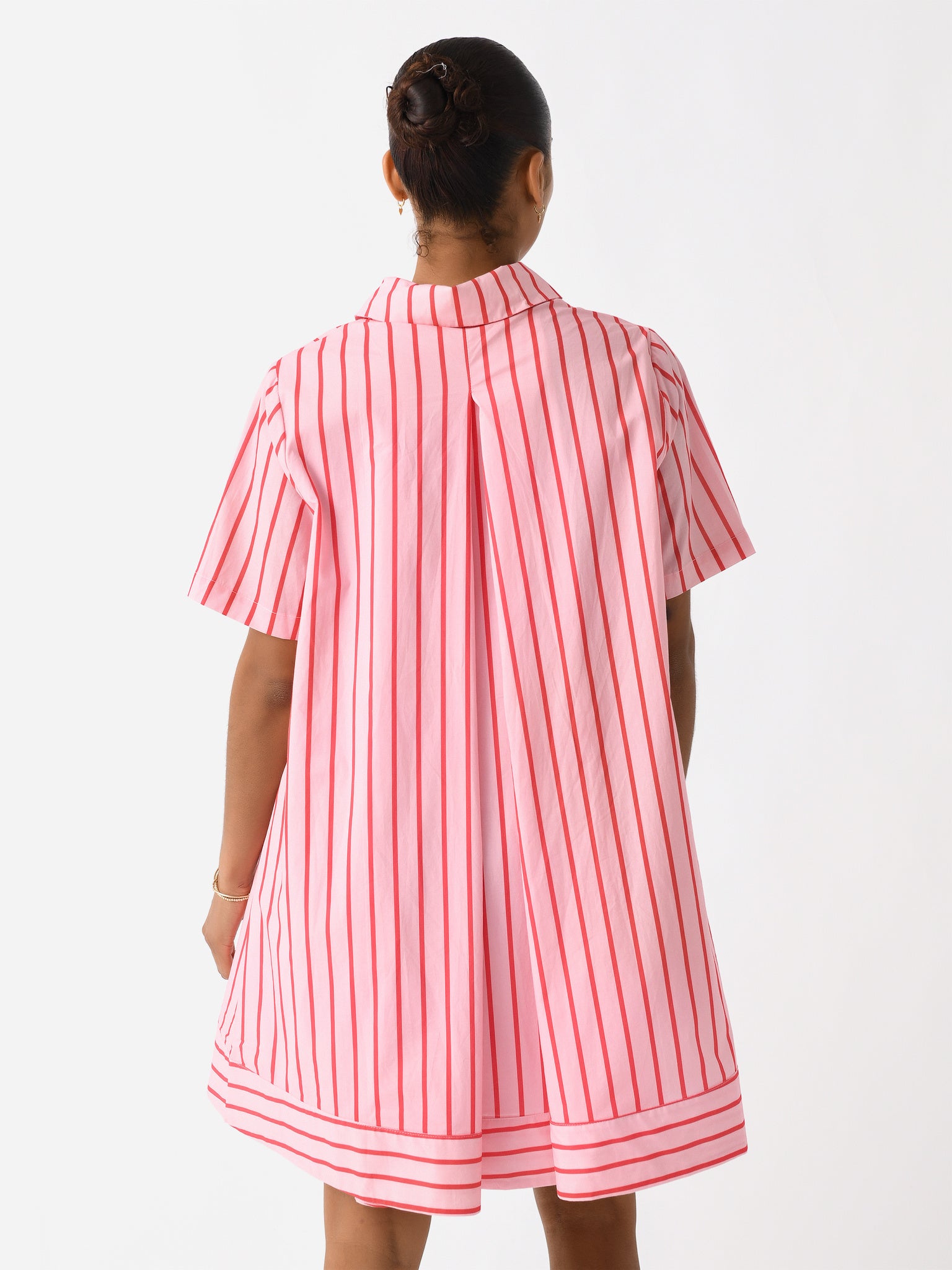 English factory a line striped dress best sale