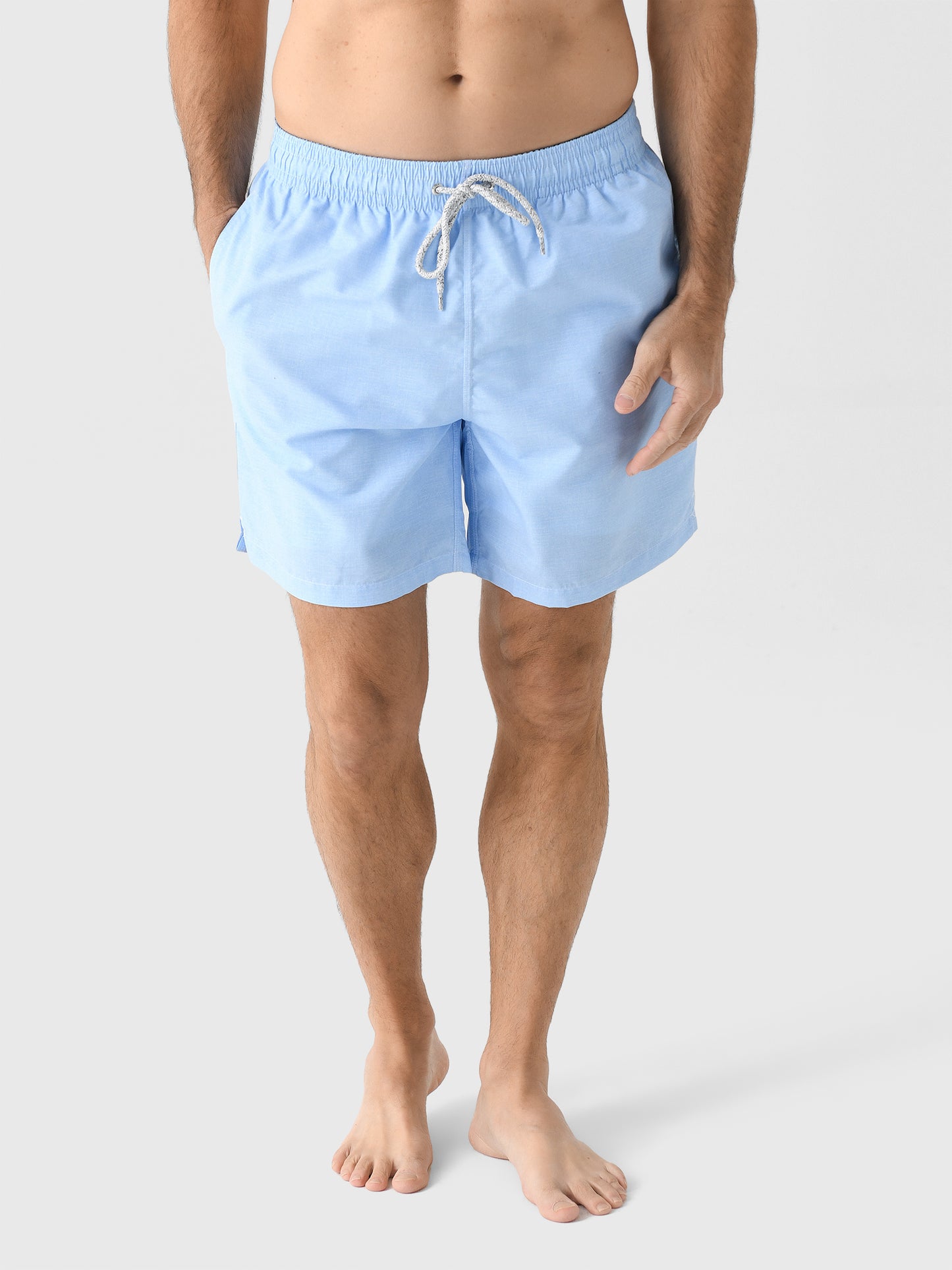 Michaels Swimwear Men's Linen Solid Swim Trunk