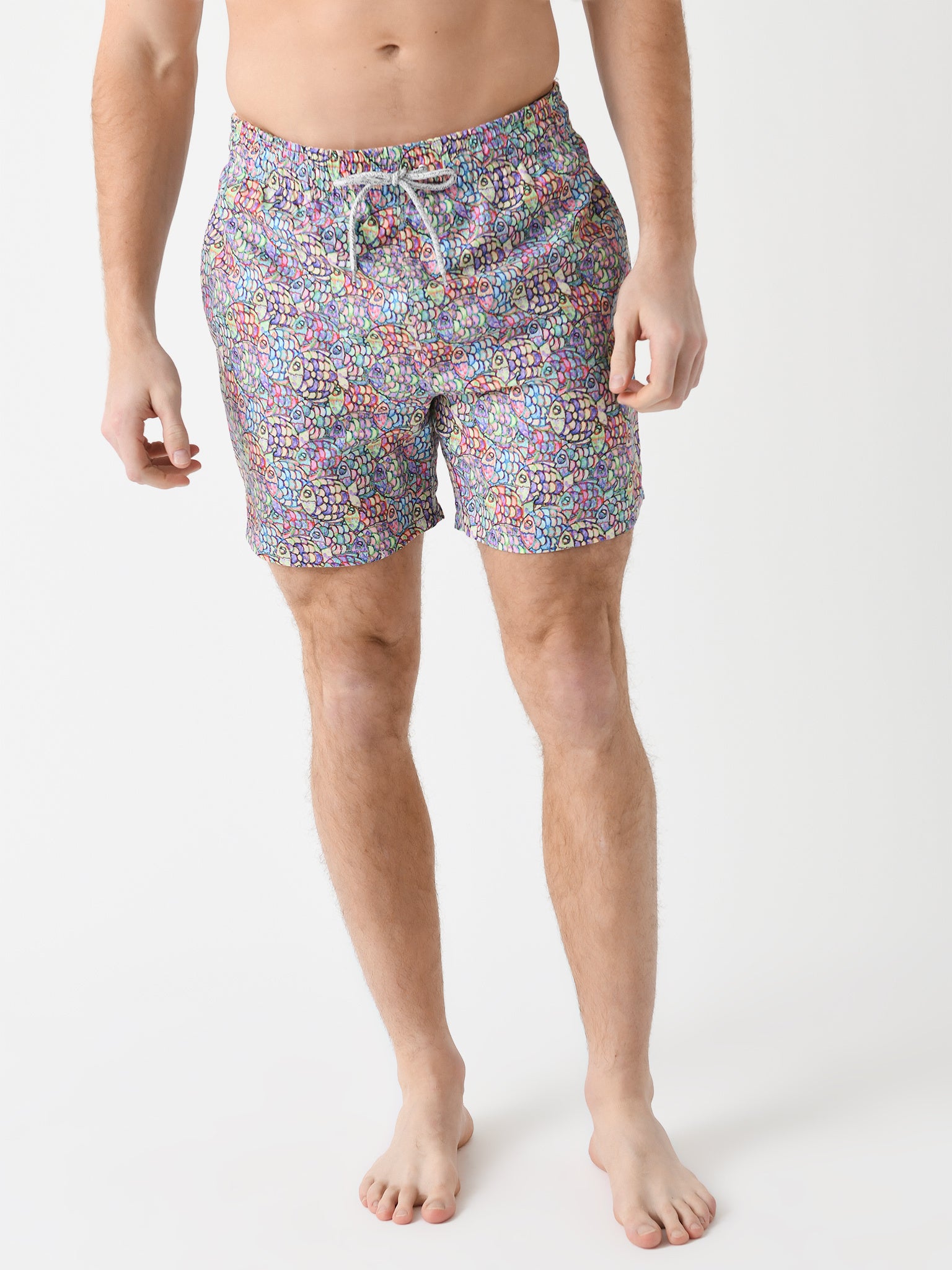 Michaels Swimwear Men's Abstract Fish Swim Trunk – saintbernard.com