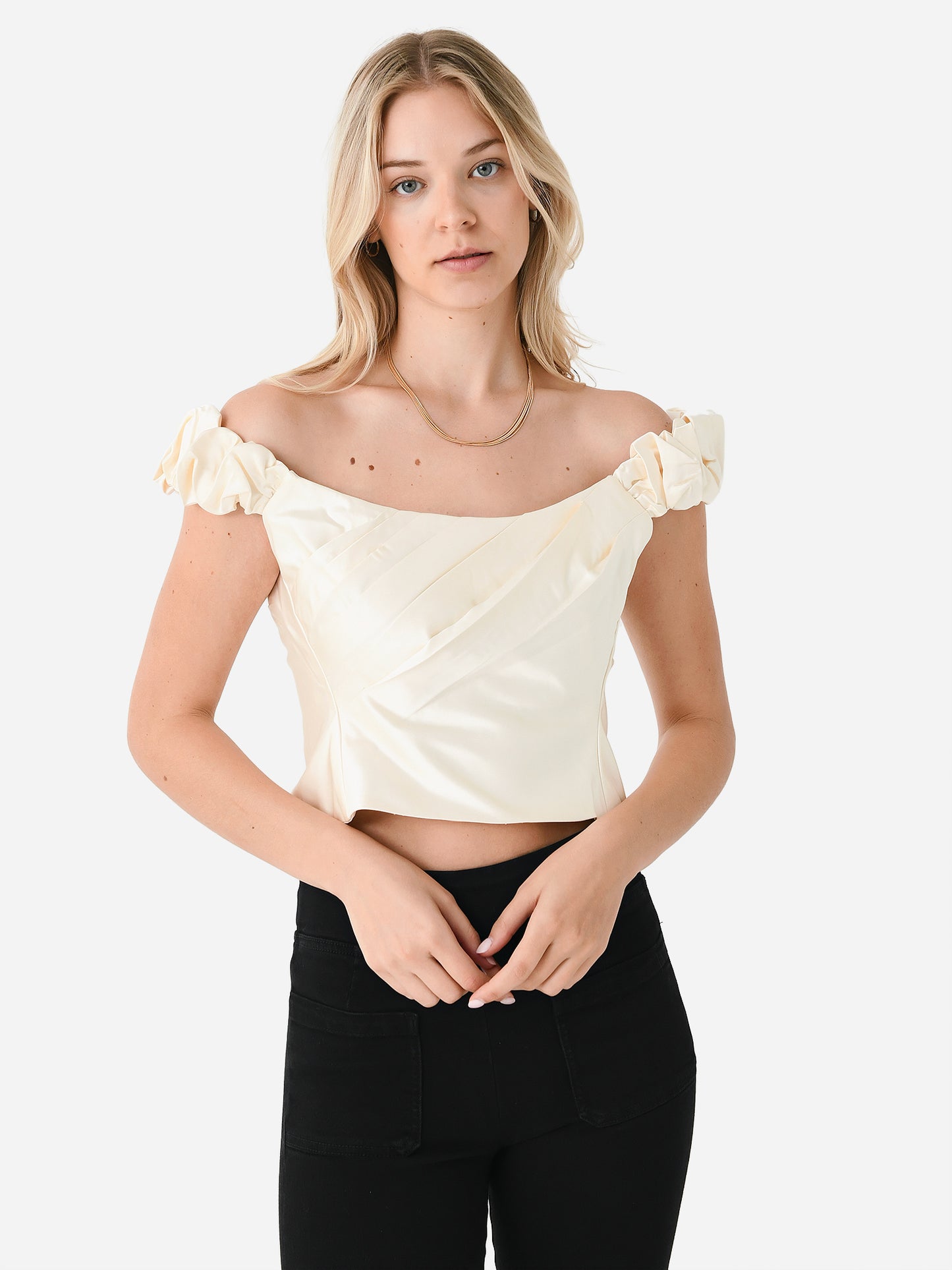 LoveShackFancy Women's Ileana Off Shoulder Top