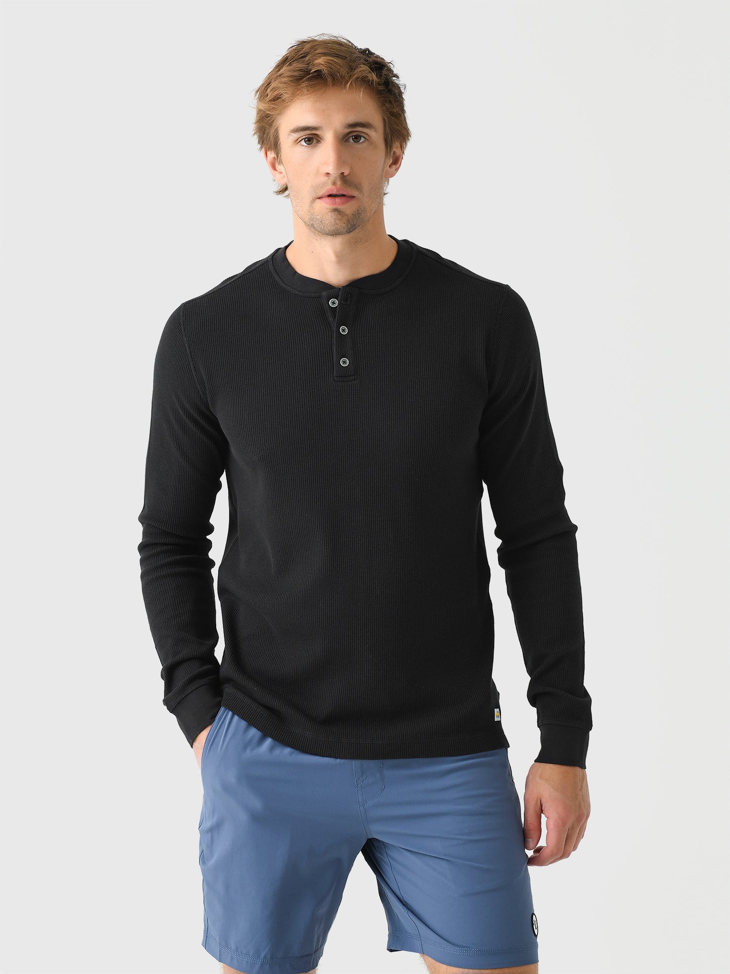 Vuori Men's Long Sleeve Waffle Henley