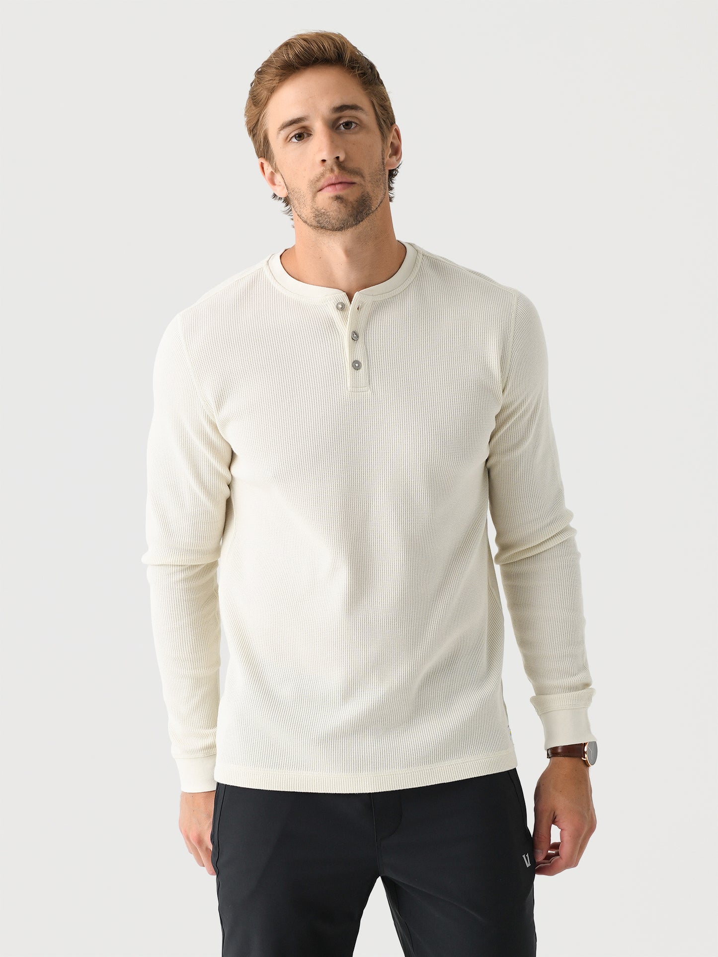 Vuori Men's Long Sleeve Waffle Henley