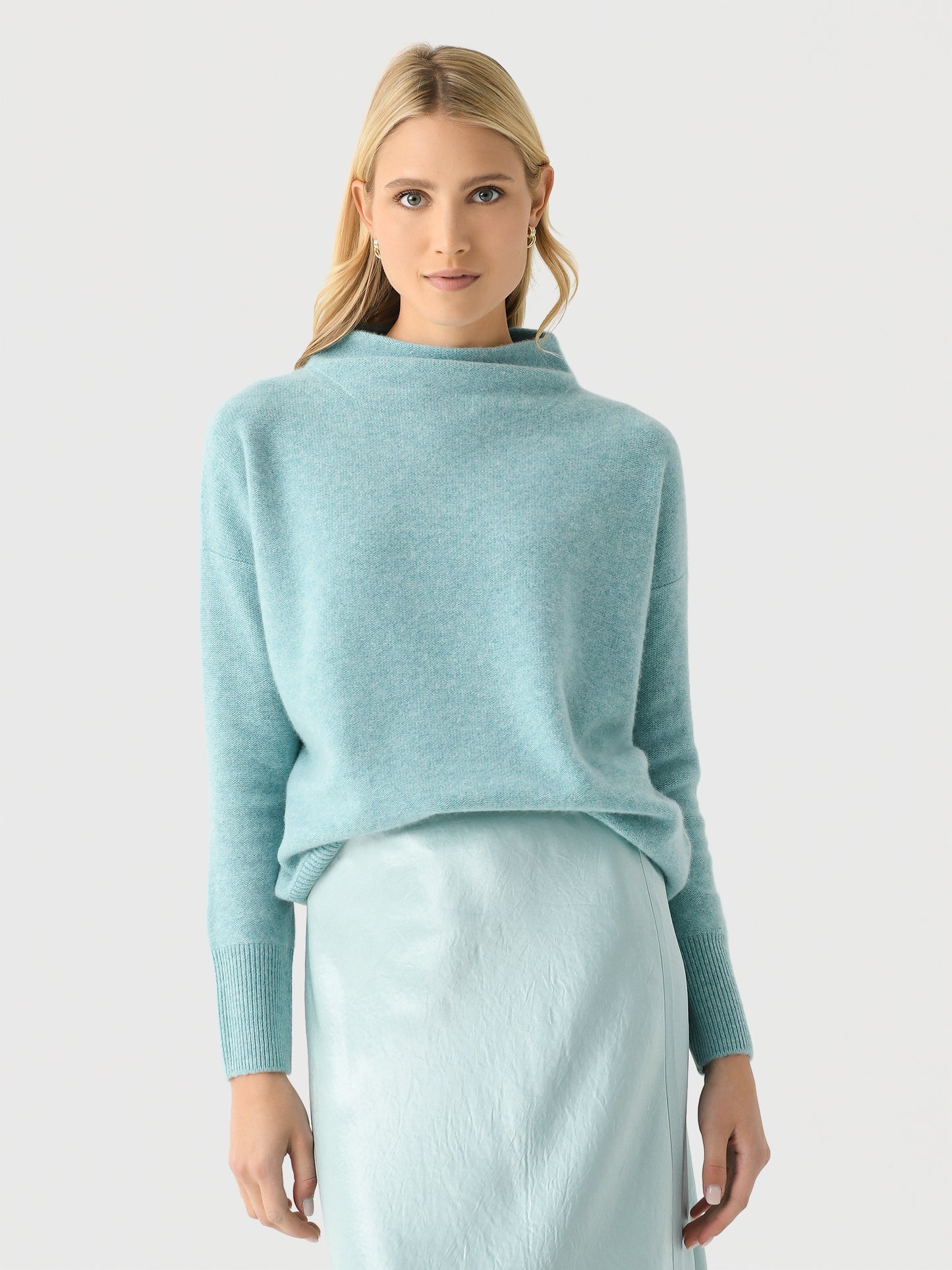 Vince Women's Plush Cashmere Funnel Neck Sweater