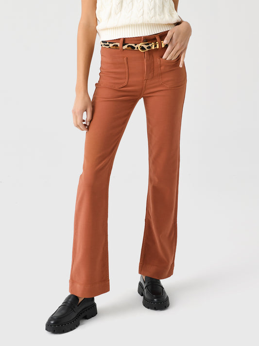 Faherty Brand Women's Stretch Terry Patch Pocket Pant