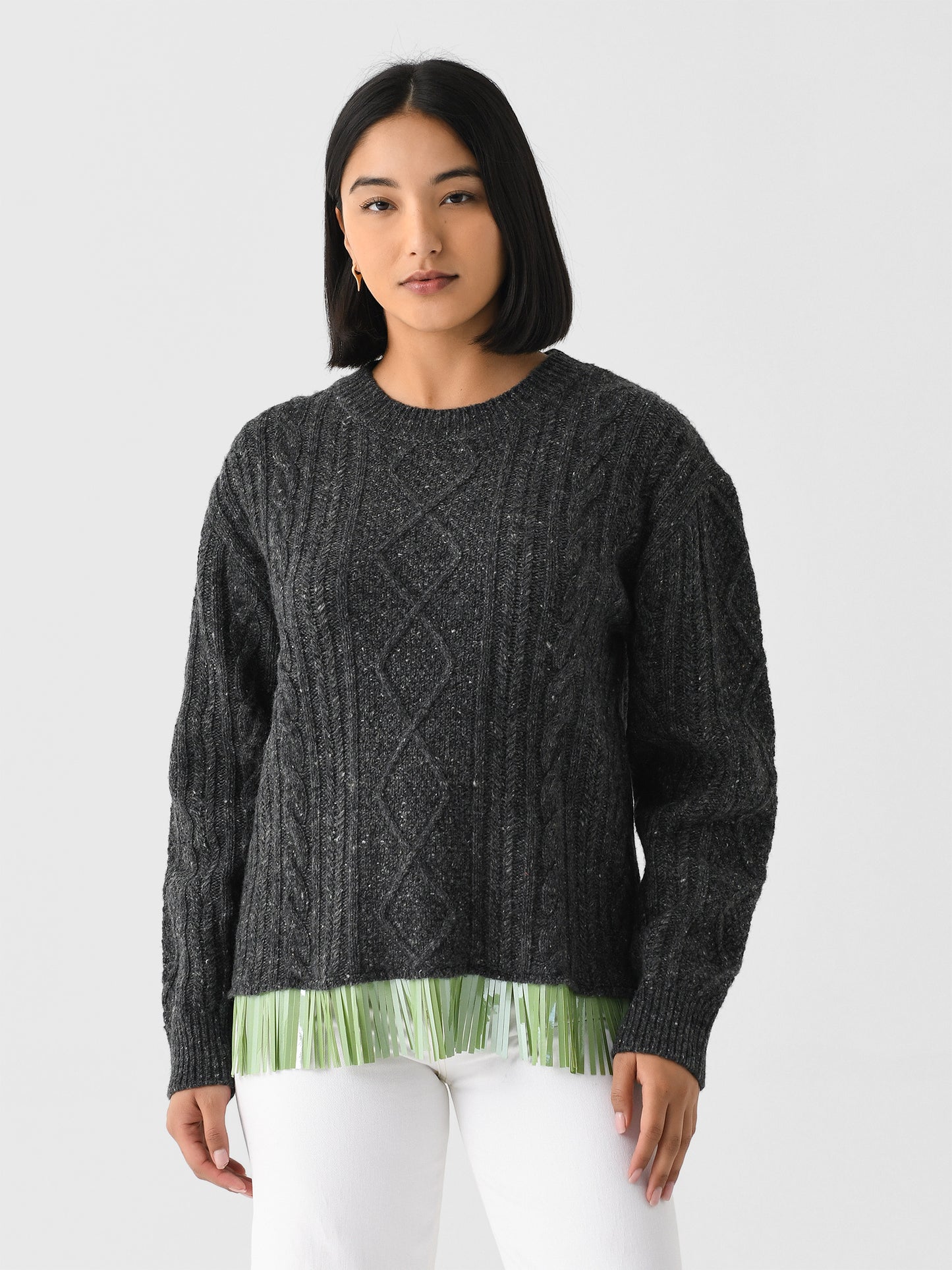 Lingua Franca Women's Bianca Crew Sweater