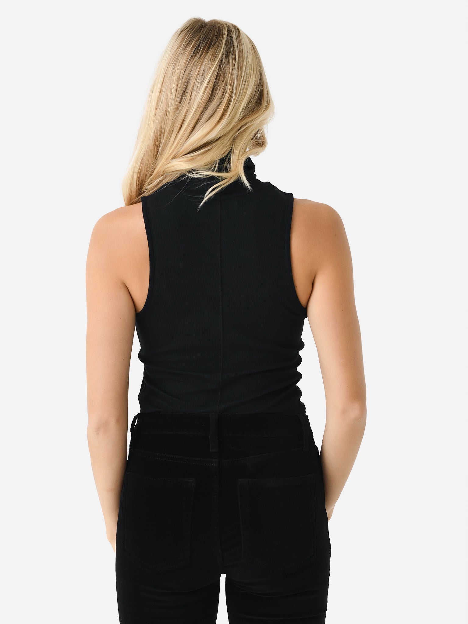 Womens black outlet sleeveless turtleneck