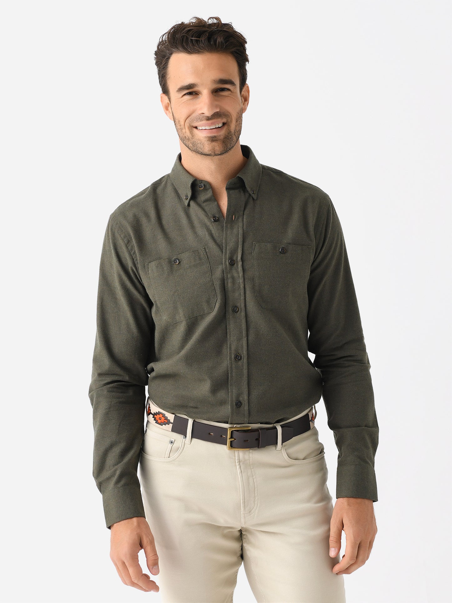 Tom Beckbe Men's Brushed Cotton Twill Shirt