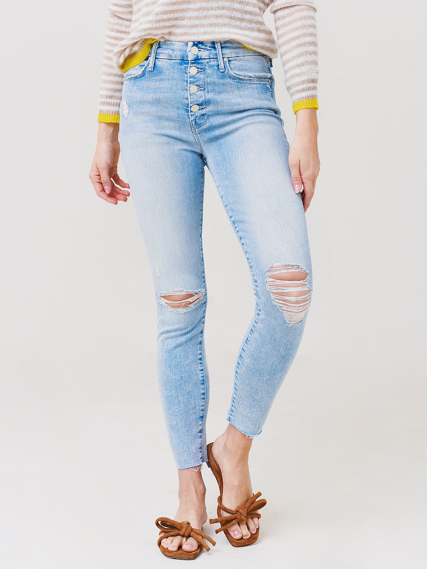 Mother Women's The Pixie Ankle Fray Jean