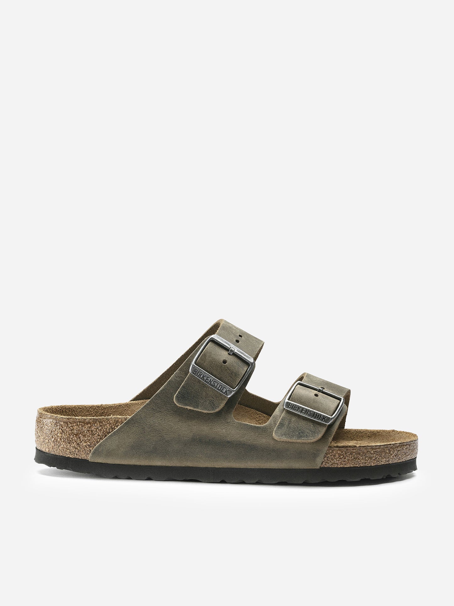 Birkenstock Arizona Taupe Suede Two Bar Mules