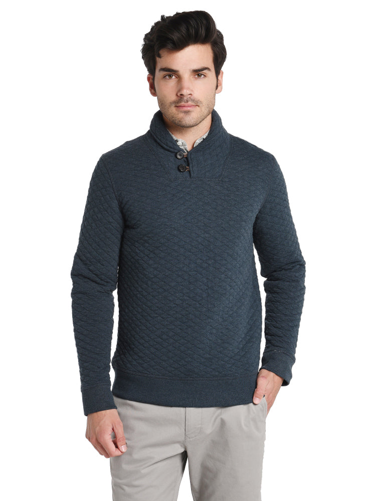 Billy reid quilted 2024 shawl collar sweater