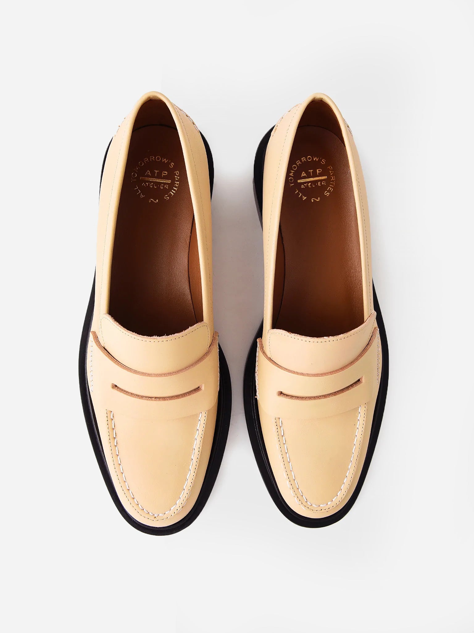 ATP Atelier Women's Monti Vanilla Vacchetta Loafers - Saint Bernard