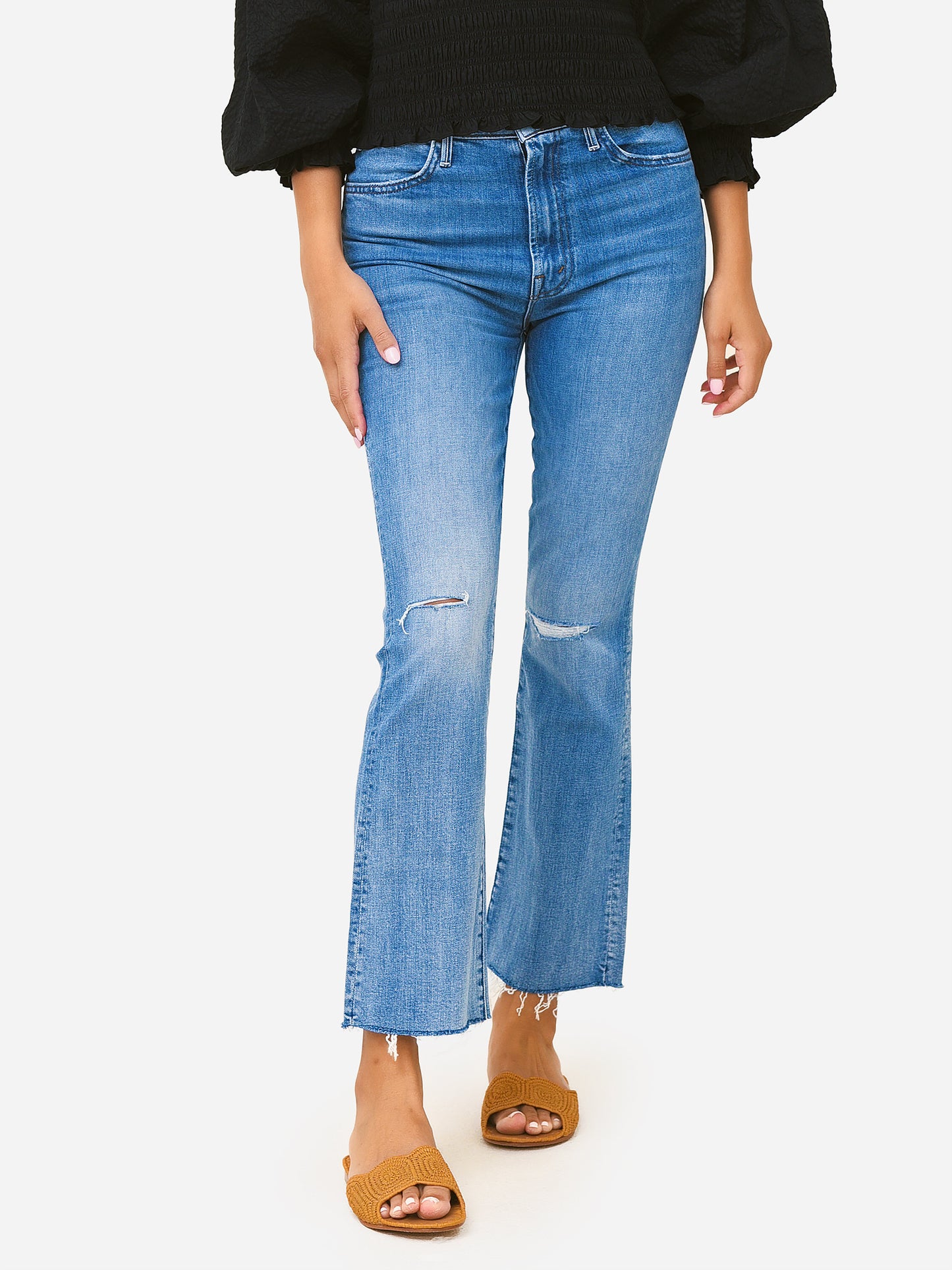 Mother Women's The Hustler Ankle Fray Jean