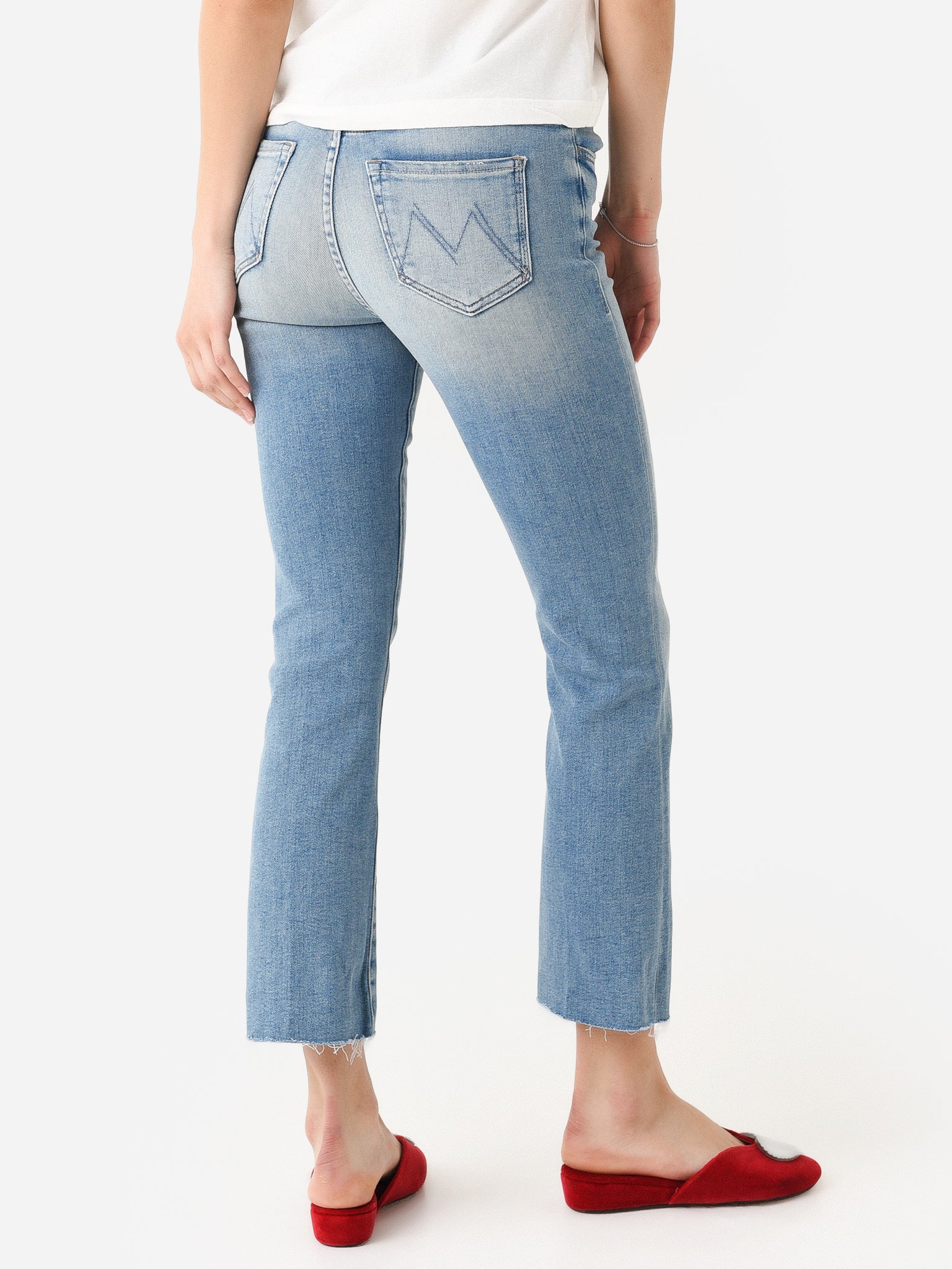 Mother Women's The Hustler Ankle Fray Jean - Saint Bernard