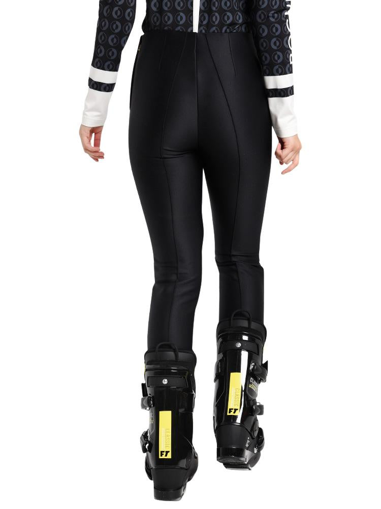 Bogner Jumi-l Paneled Leather Stirrup Ski Pants In Black