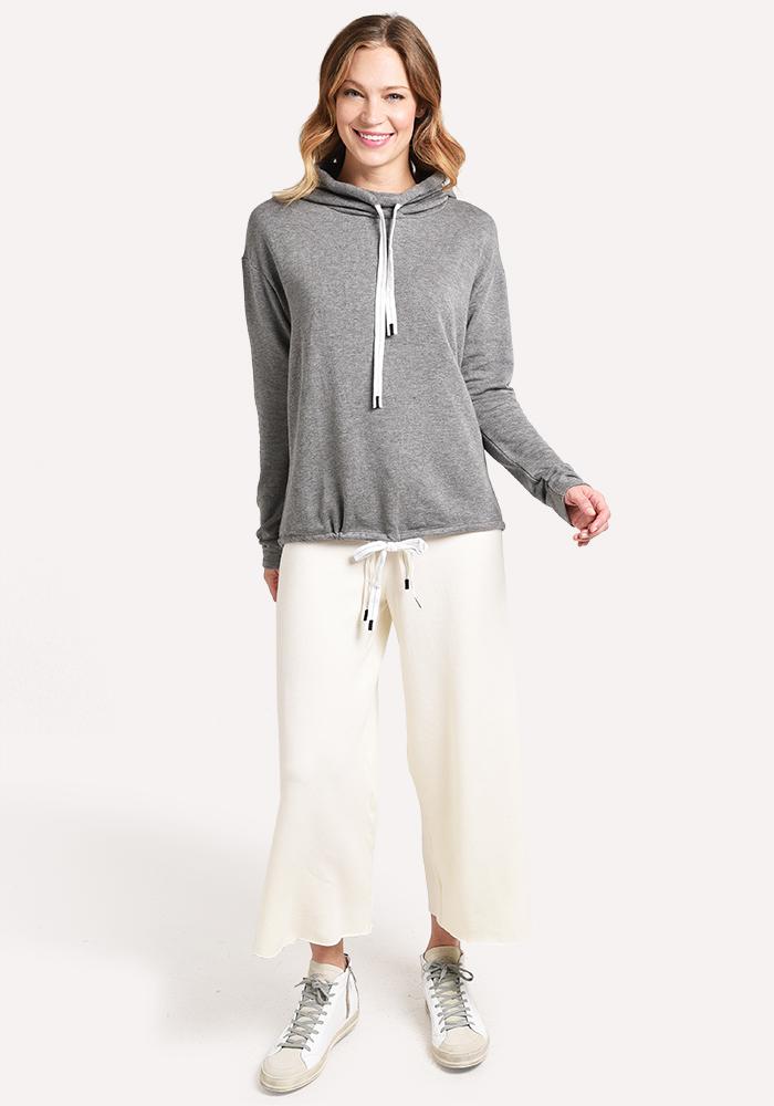 Stateside Viscose Fleece Cropped Wide Leg Sweatpants