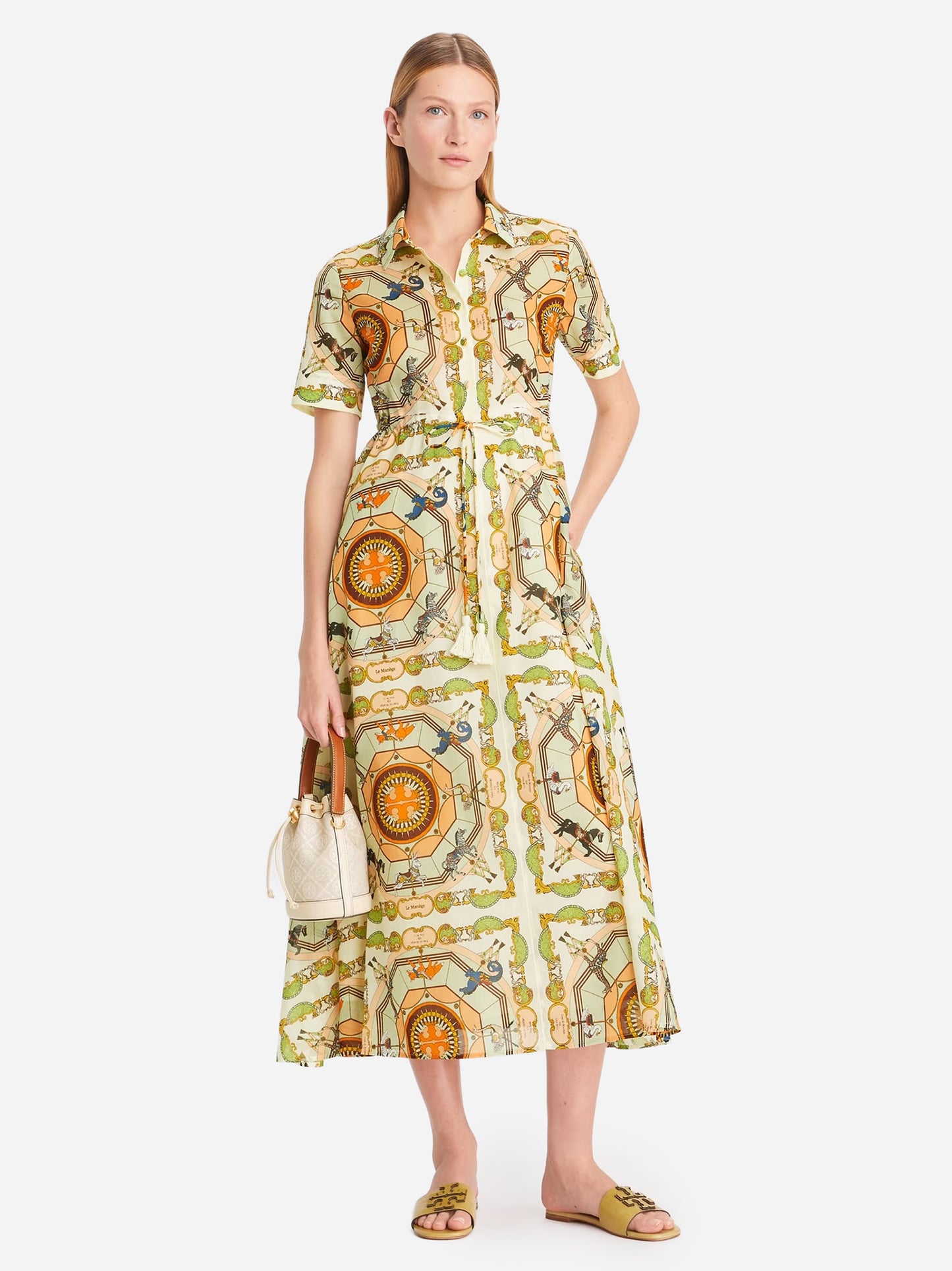 Tory Burch Women's Printed Cotton Shirtdress