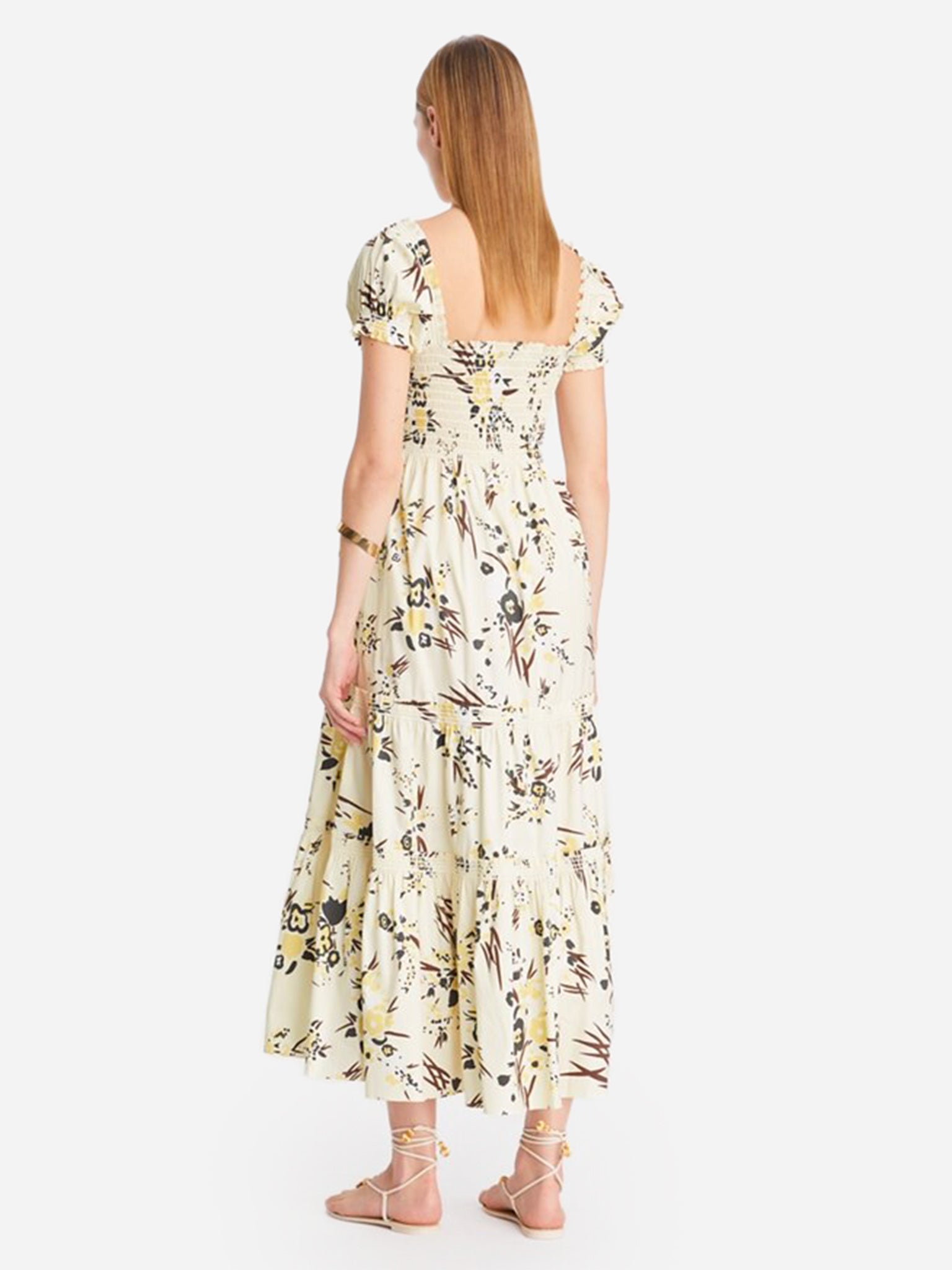 Tory burch discount printed smocked dress