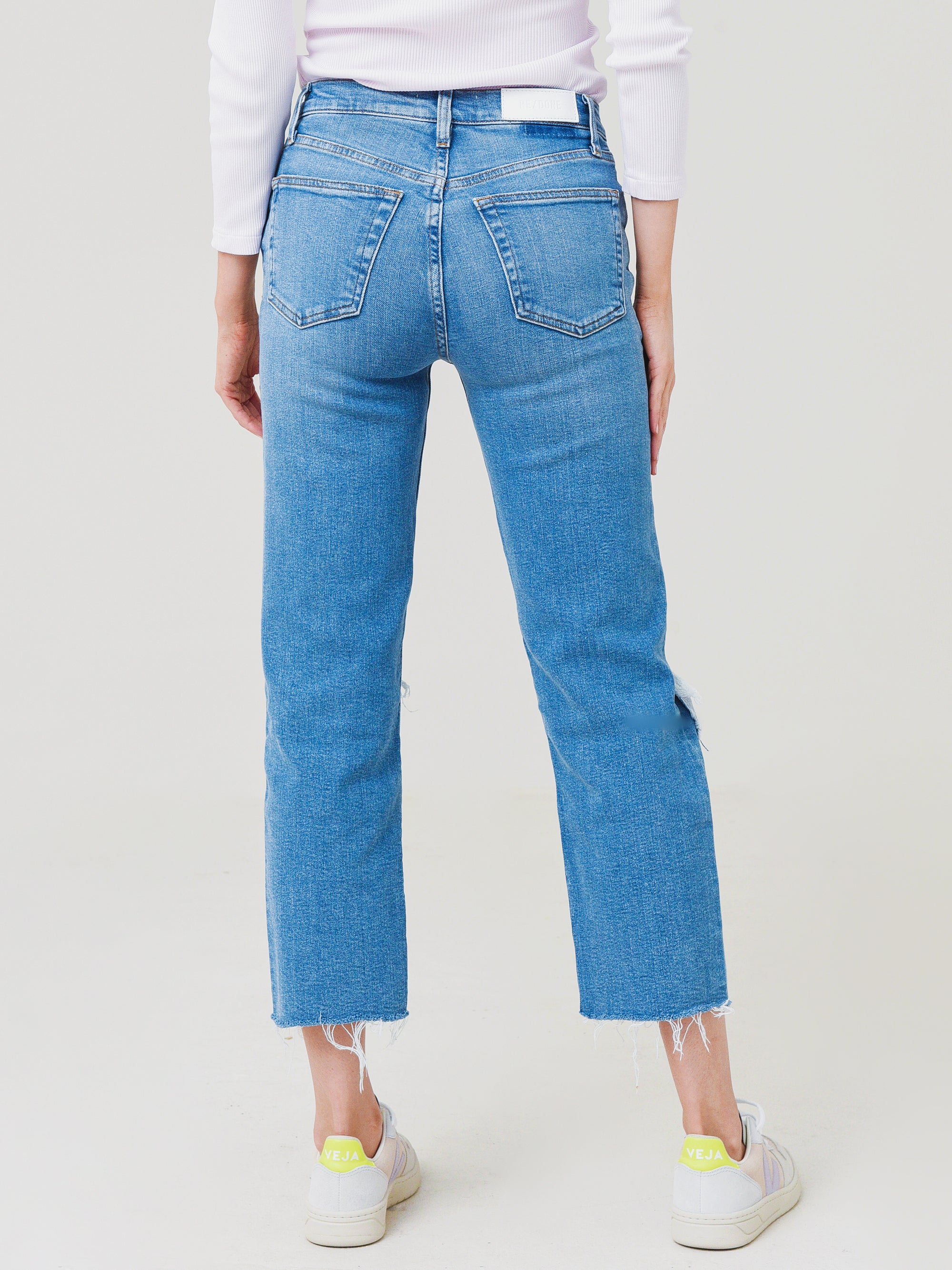 Re/Done Women's 70s Stove Pipe Jean - Saint Bernard