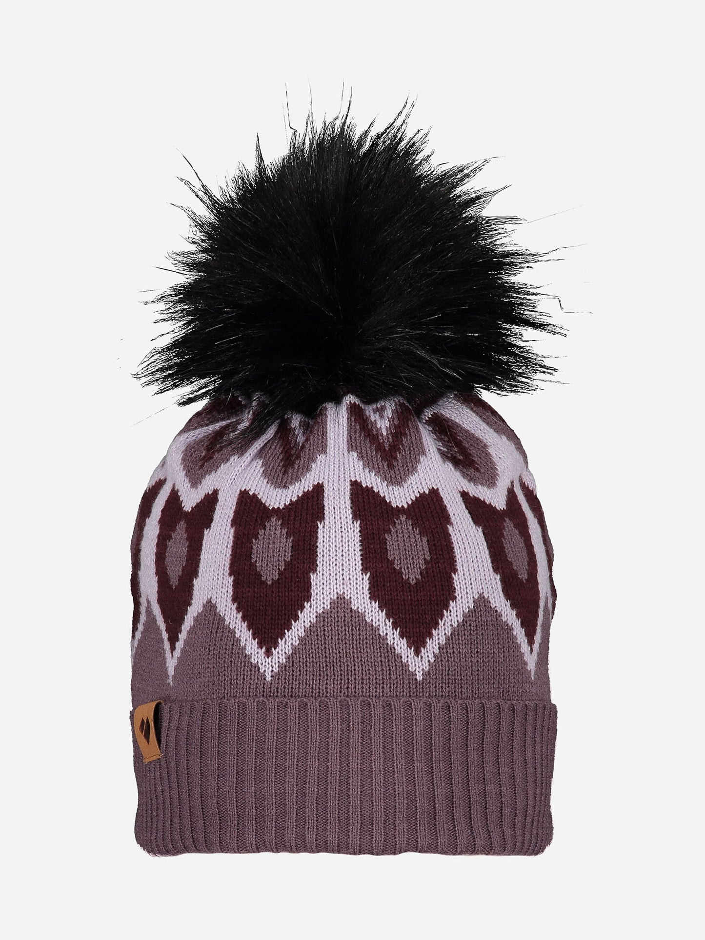 Obermeyer Fair Isle Faux Fur Pom Beanie