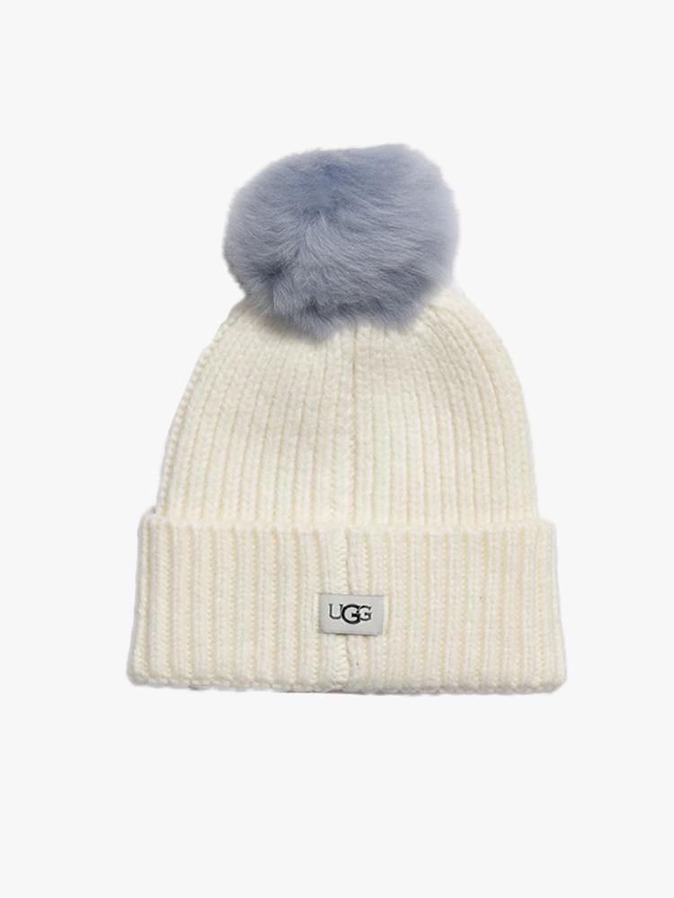 Ugg Women's Rib Beanie With Pom