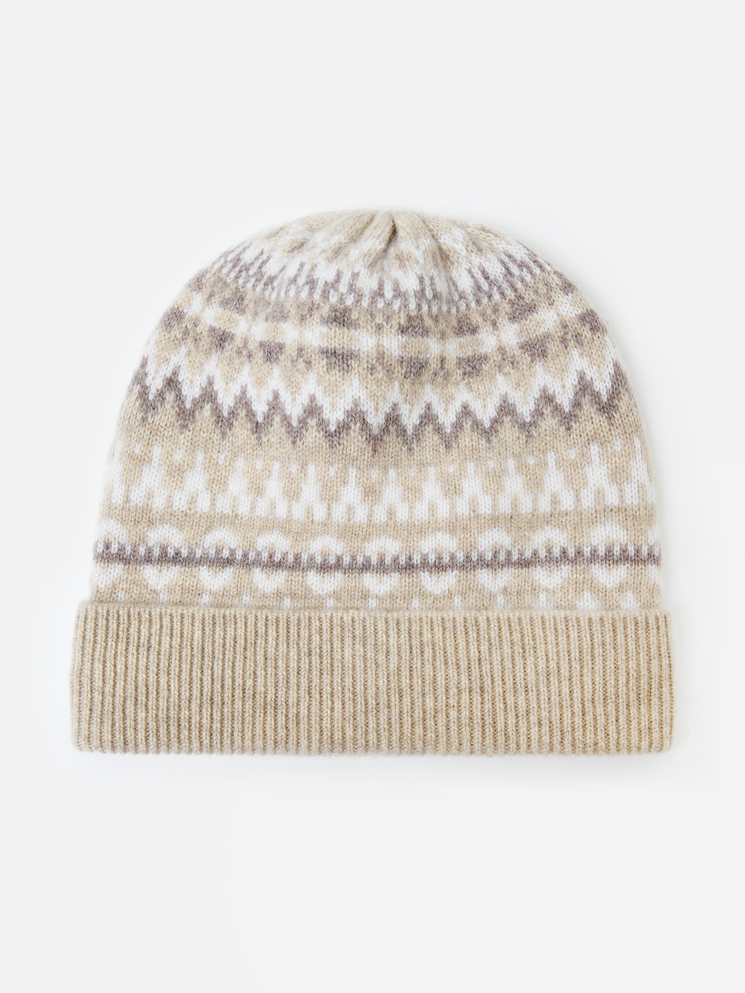 White + Warren Women's Cashmere Fair Isle Beanie