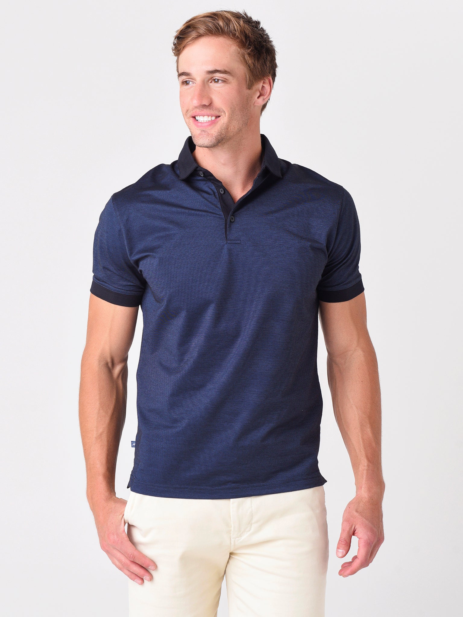 Mizzen+Main Wilson Long Sleeve Polo – saintbernard.com