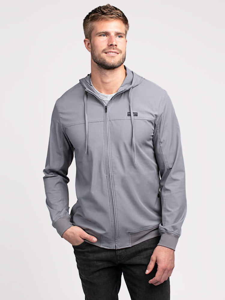 Travis Mathew Full Zip hot Jacket with Hoody -Black -XL