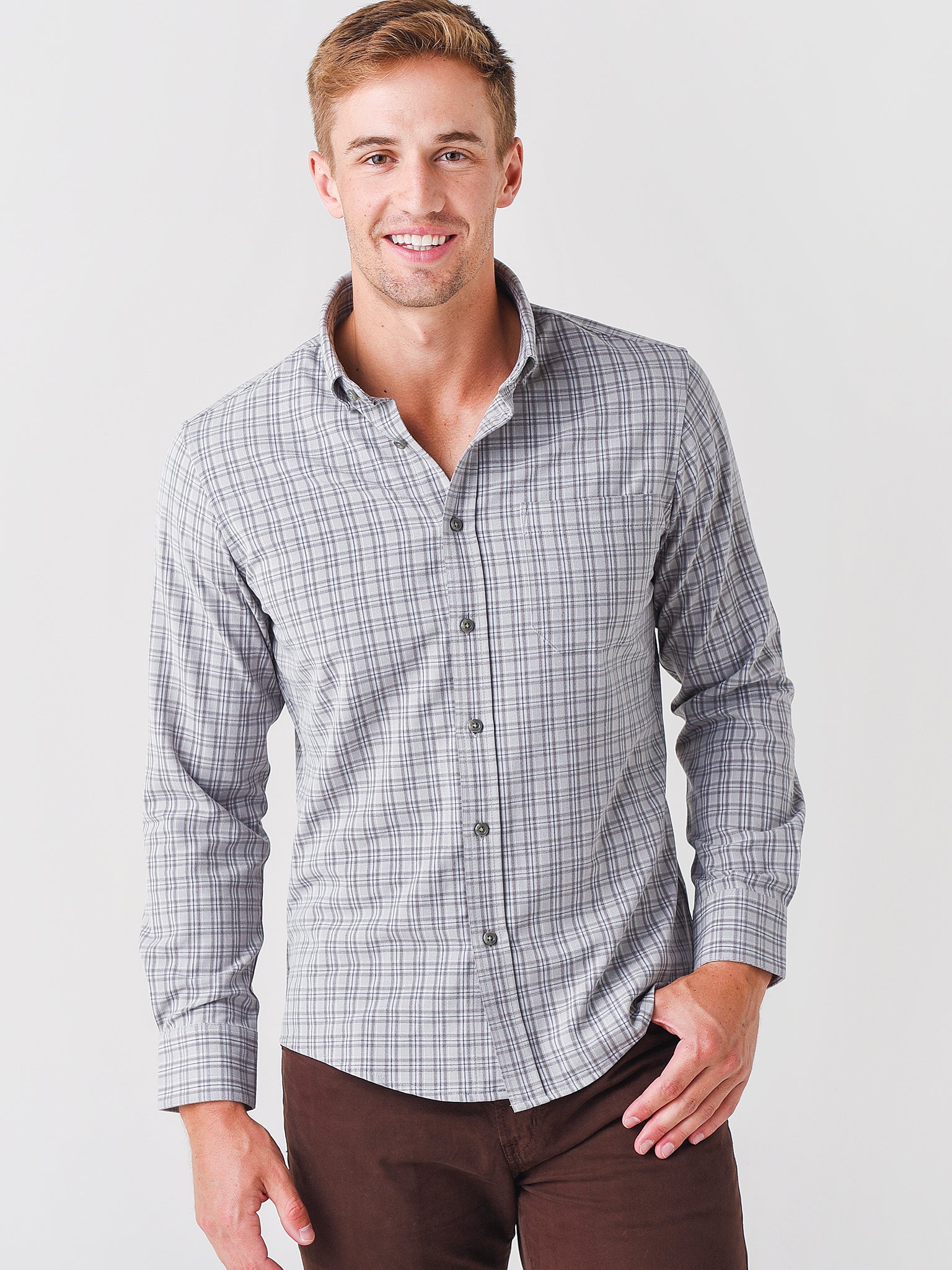 Mizzen+Main Men's City Flannel Button-Down Shirt – saintbernard.com