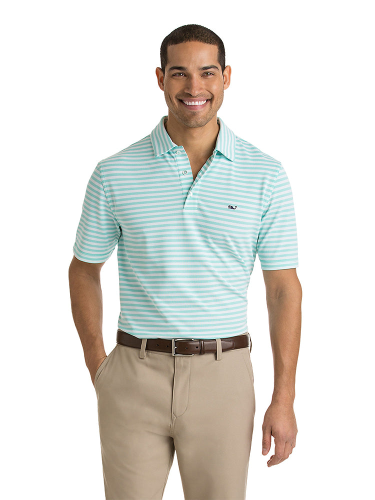 Vineyard Vines Swindell Stripe Sankaty Performance Polo