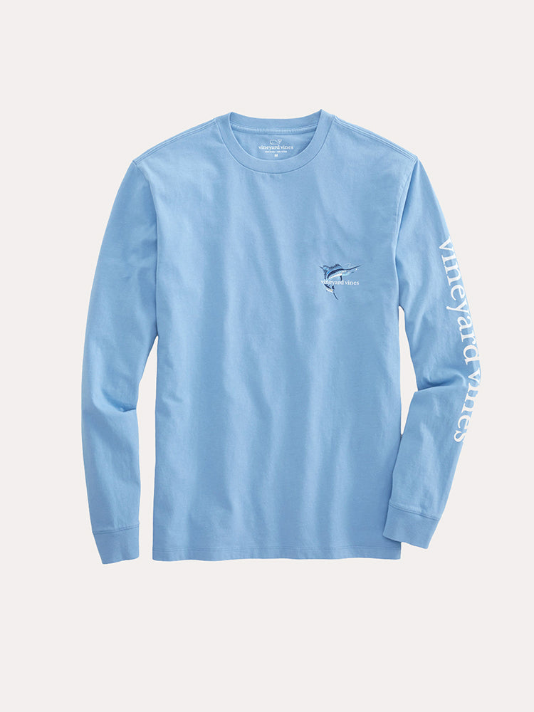 Vineyard Vines Men's Long-Sleeve Sailfish T-Shirt - Saint Bernard