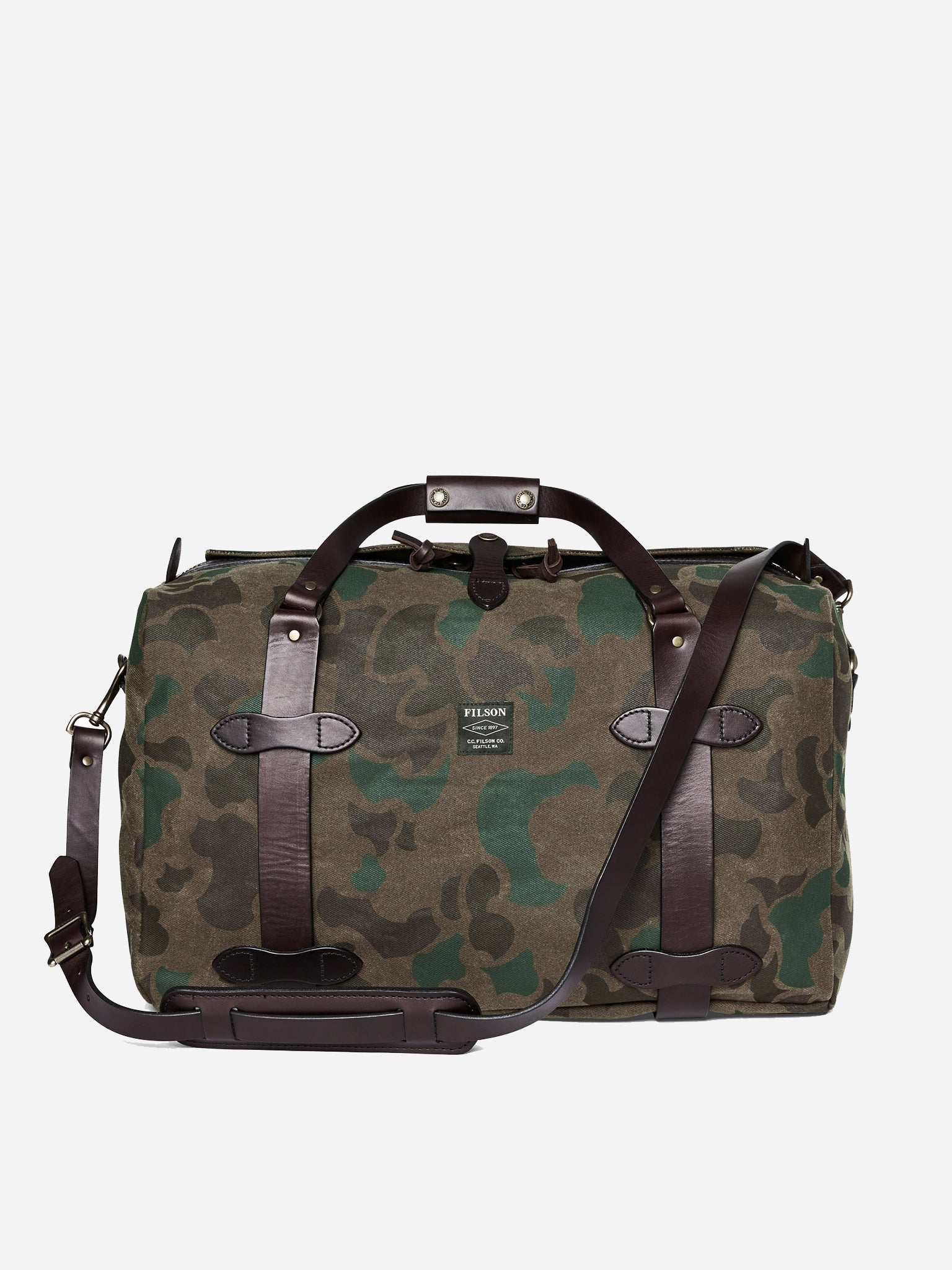 Filson Waxed Rugged Twill Medium Duffle Bag - Saint Bernard