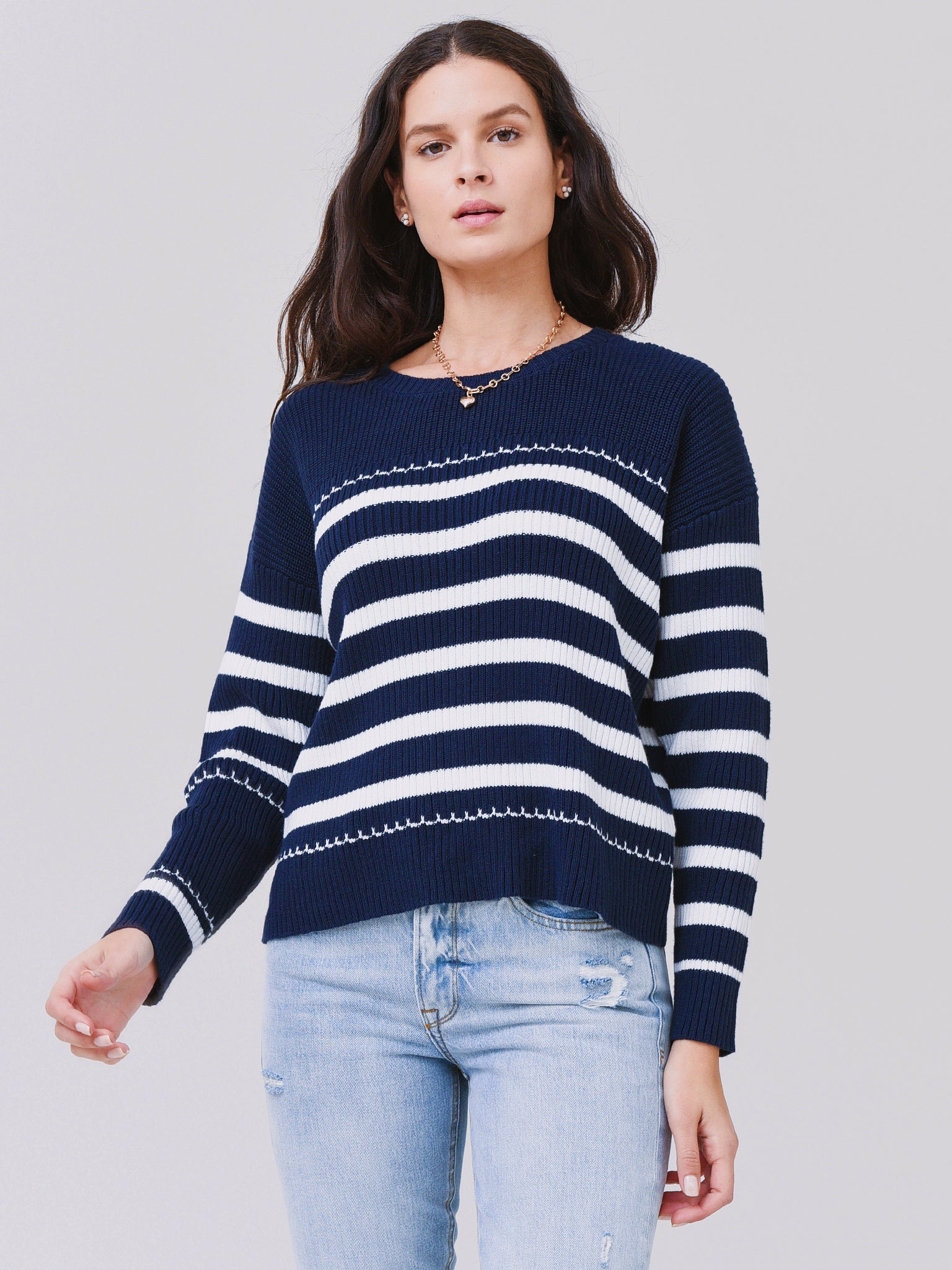 J Society Women's Striped Sweater – saintbernard.com