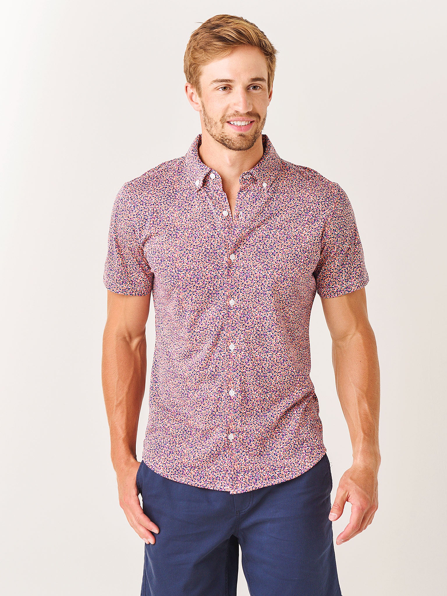 Bonobos Men's Jersey Riviera Short Sleeve Shirt