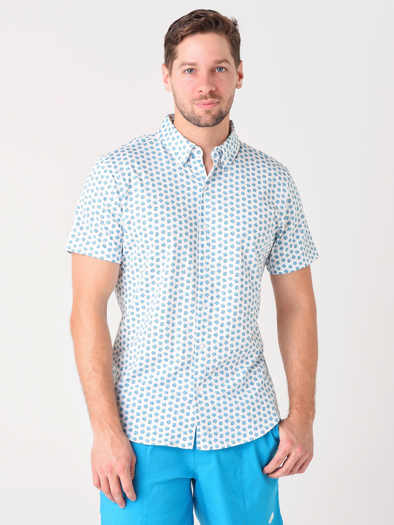 Bonobos Men's Jersey Riviera Short Sleeve Shirt