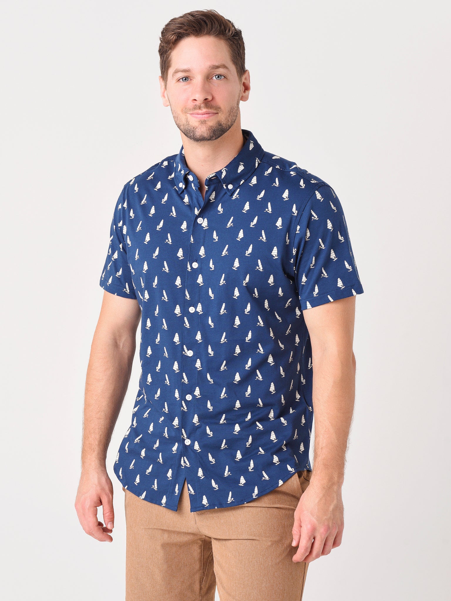 Bonobos Men's Jersey Riviera Short Sleeve Shirt