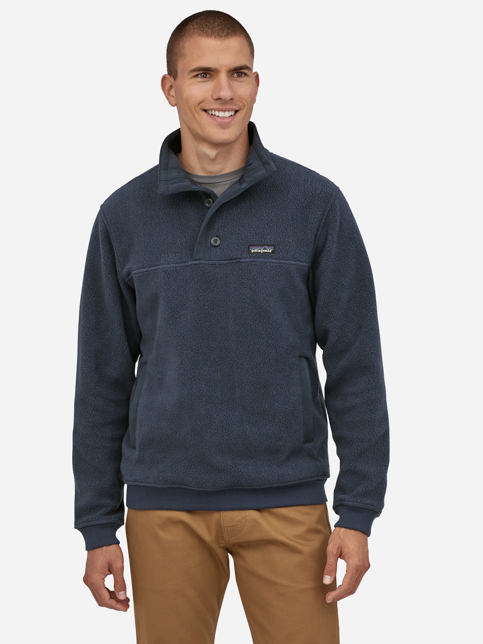 Men's fleece store pullover with pockets