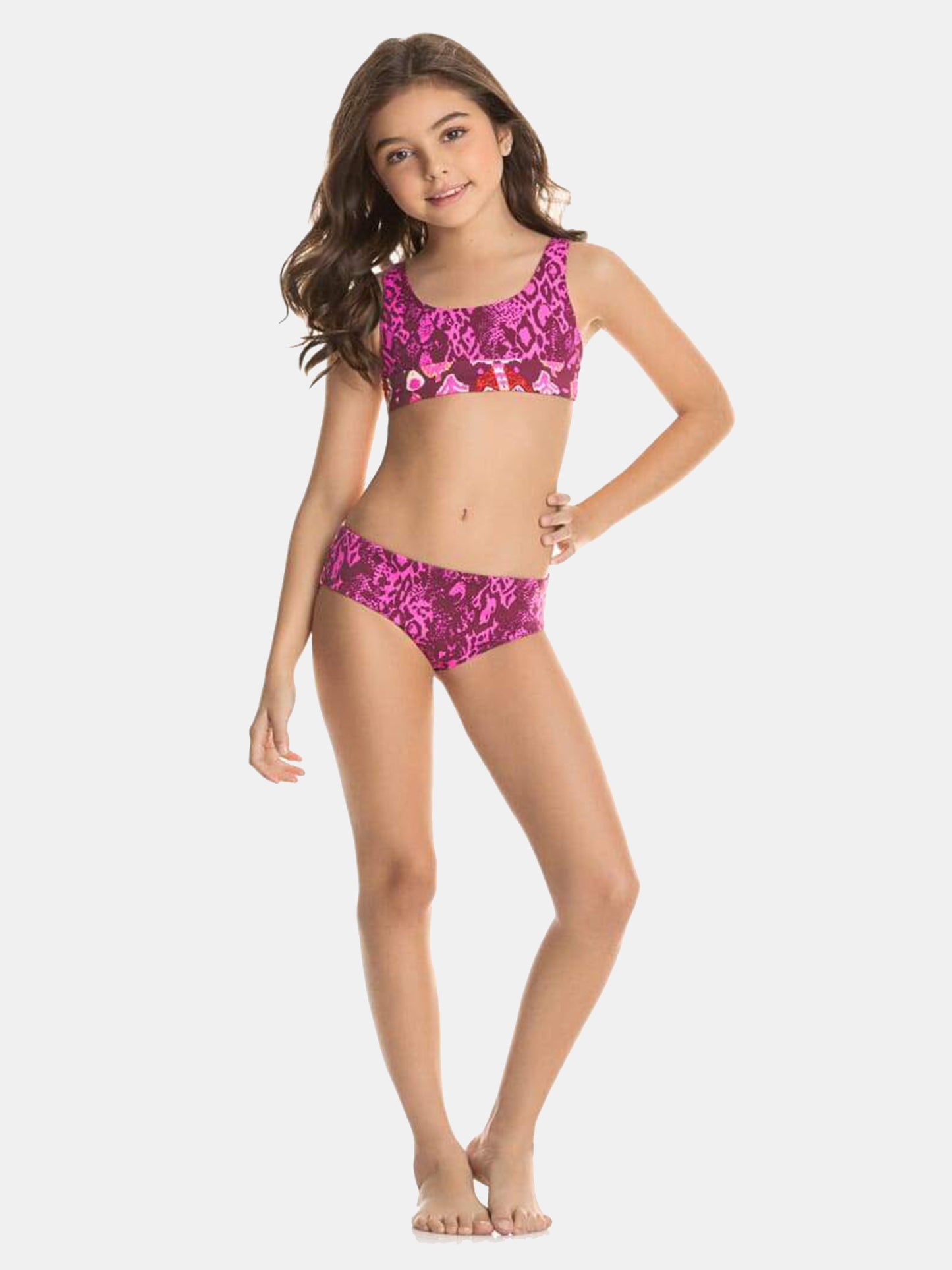 Maaji Girls' Pink Sparkles Bikini Set