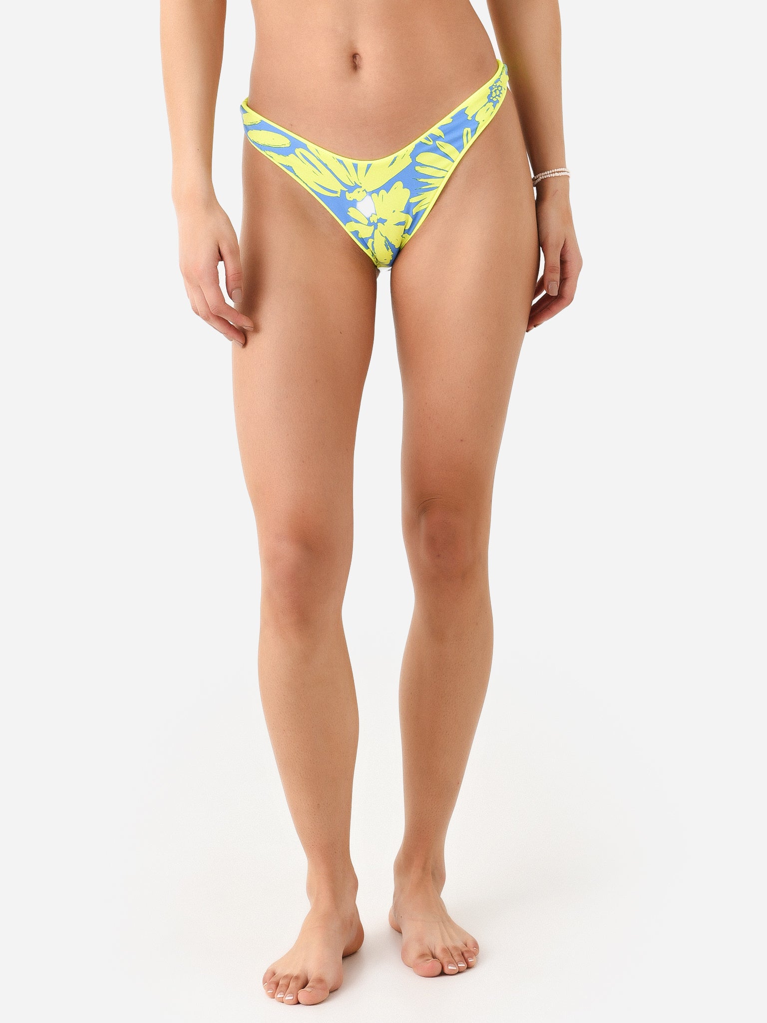 Maaji Women's Chartreuse Splendour High Leg Bikini Bottom