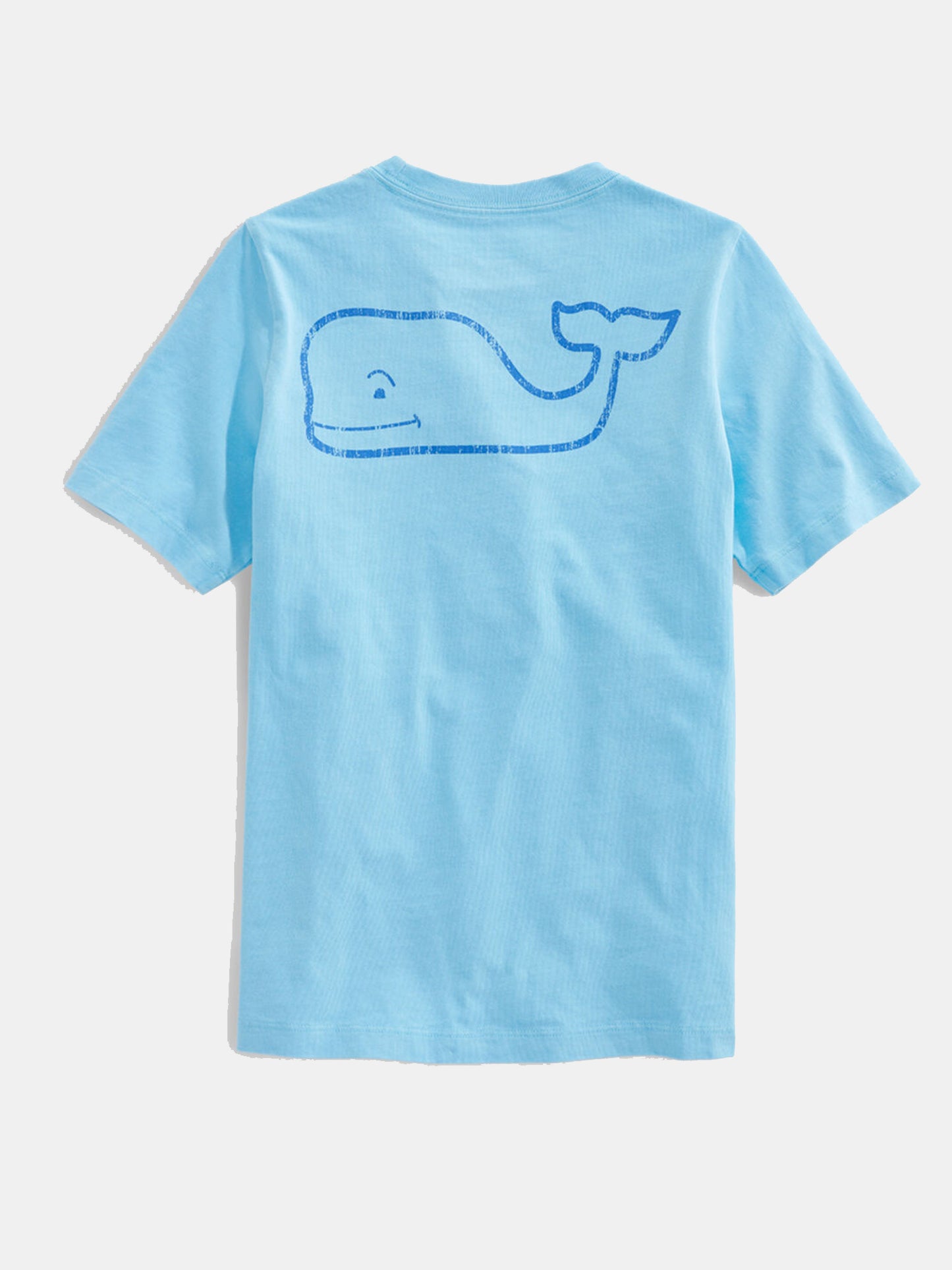 Vineyard Vines Boys' Short-Sleeve Garment Dyed Neon Vintage Whale Pocket Tee