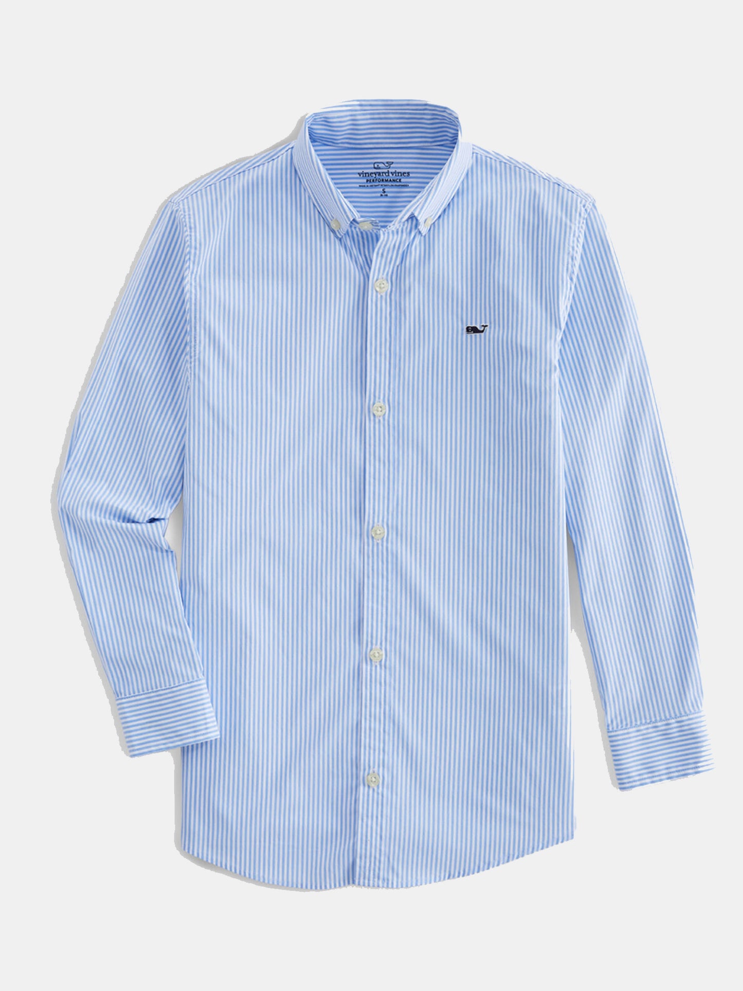 Vineyard Vines Boys' Cottage On-The-Go Performance Whale Button-Down Shirt