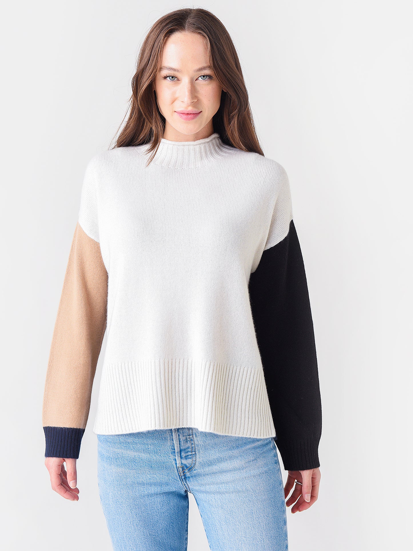 J Society Women's Cashmere Colorblock Sweater